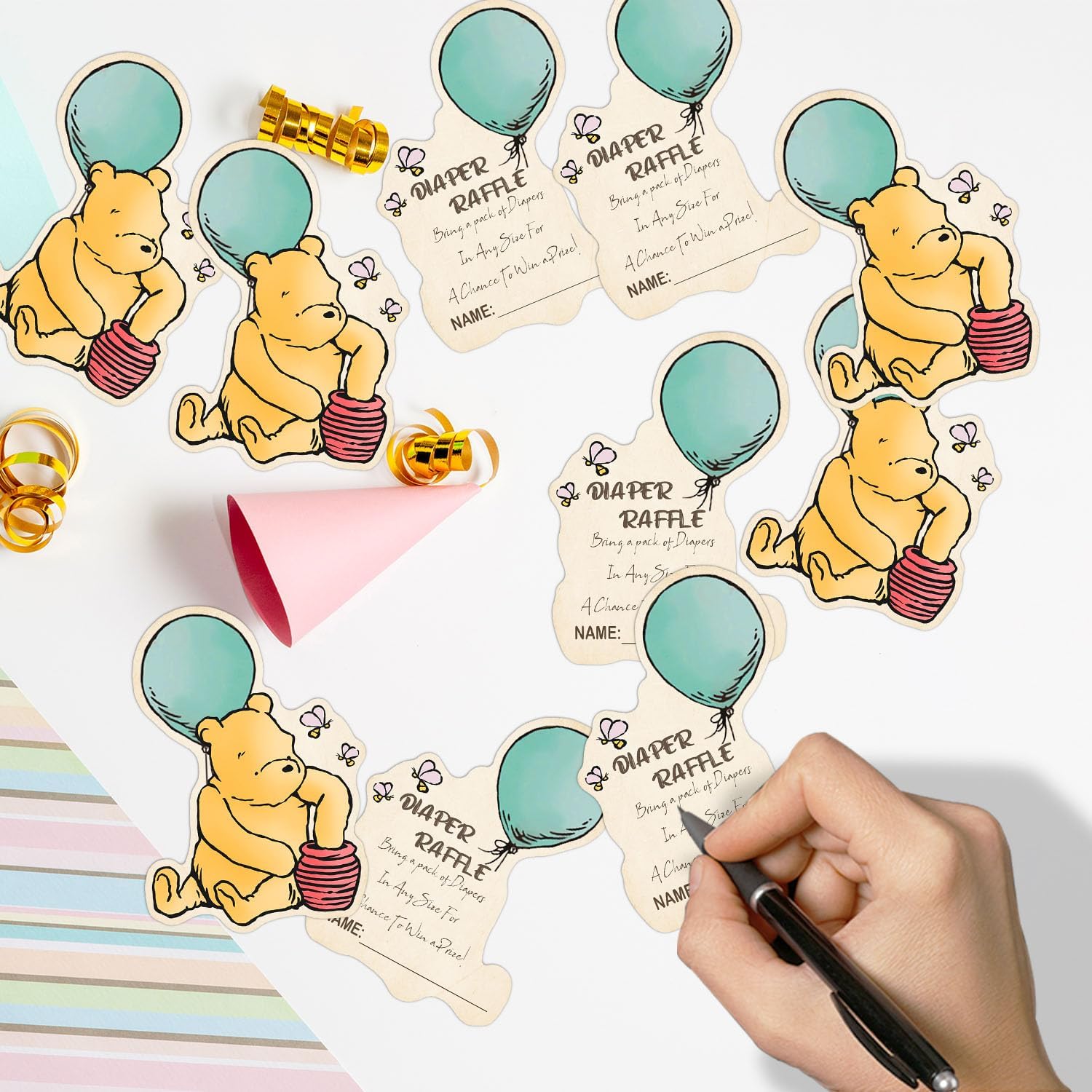 Winnie the Pooh Baby Shower Decorations 50 Pcs