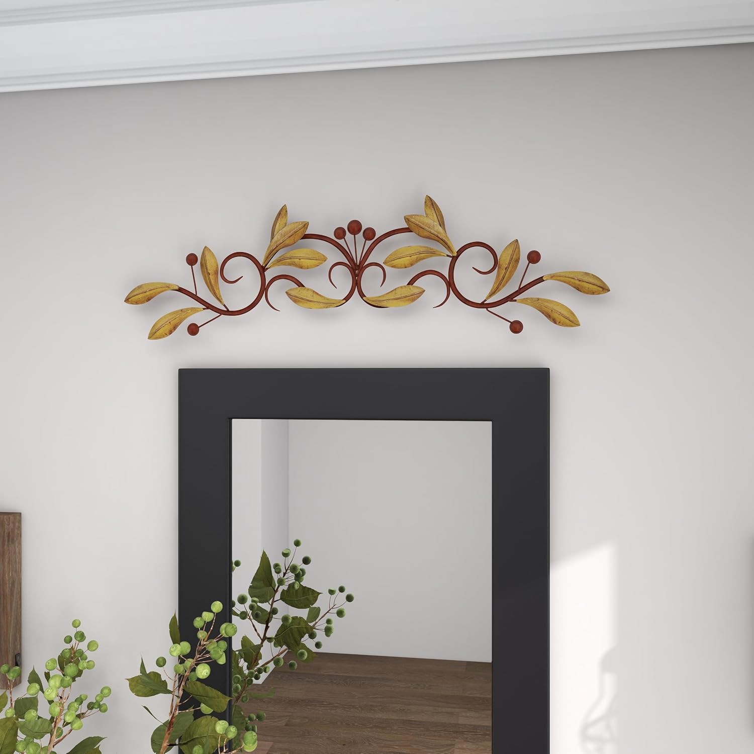 Deco 79 Wall Sculpture Leaf Wall Art 31x1x6 Green