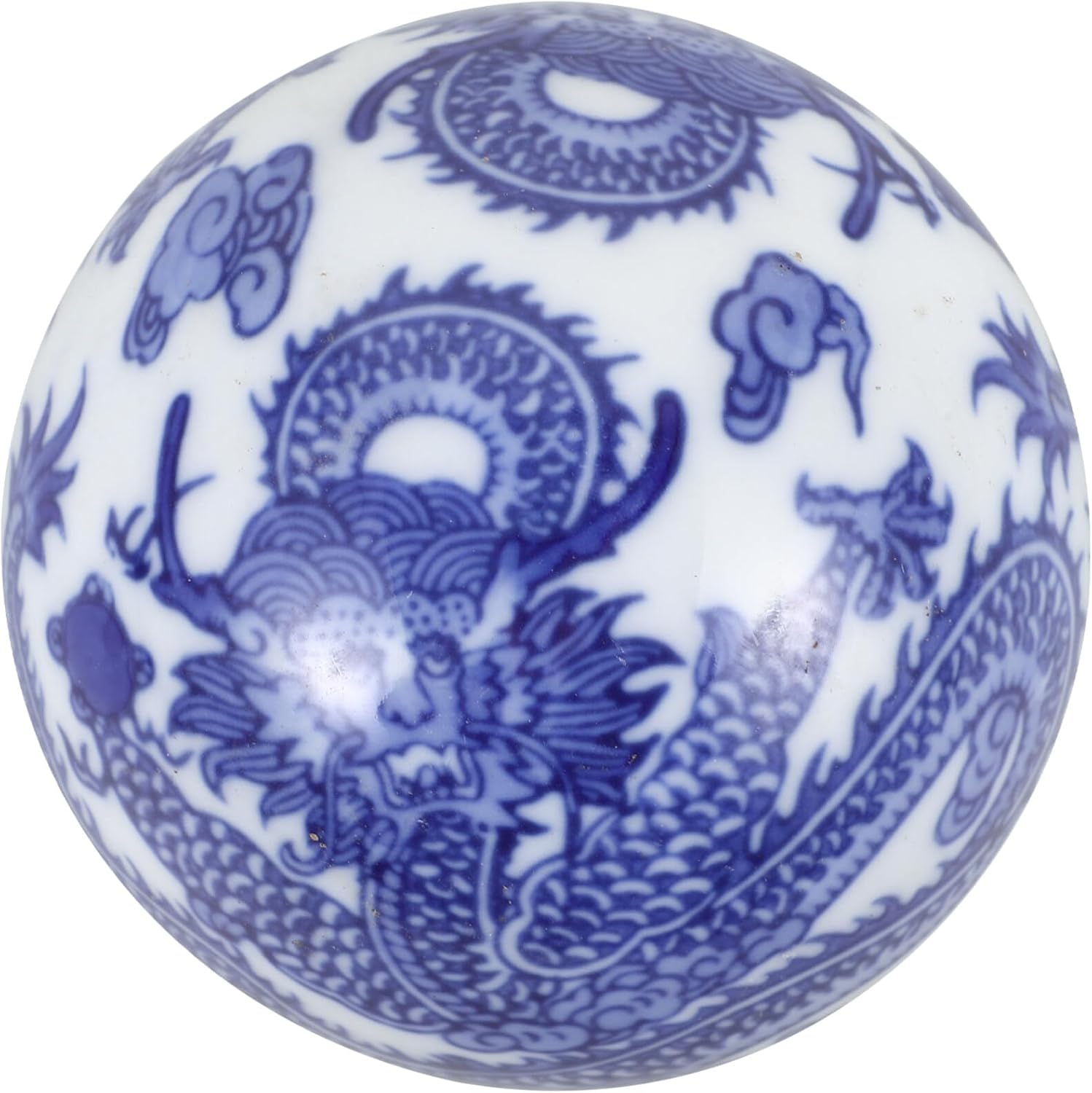 Garneck Ceramic Decorative Balls Blue White Floating Vase Fillers