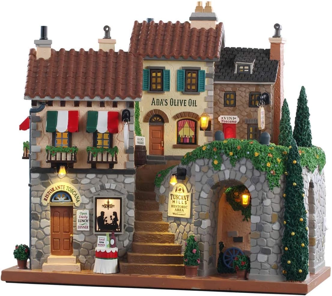 Lemax 10 Inch Tuscany Hills Facade 85320 1