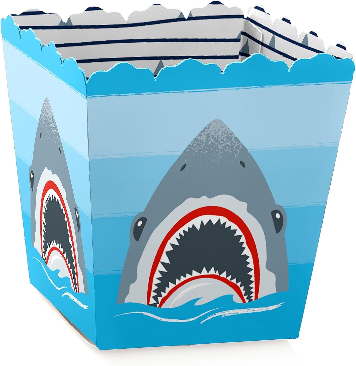 Big Dot of Happiness Shark Zone Party Favor Boxes Set of 12