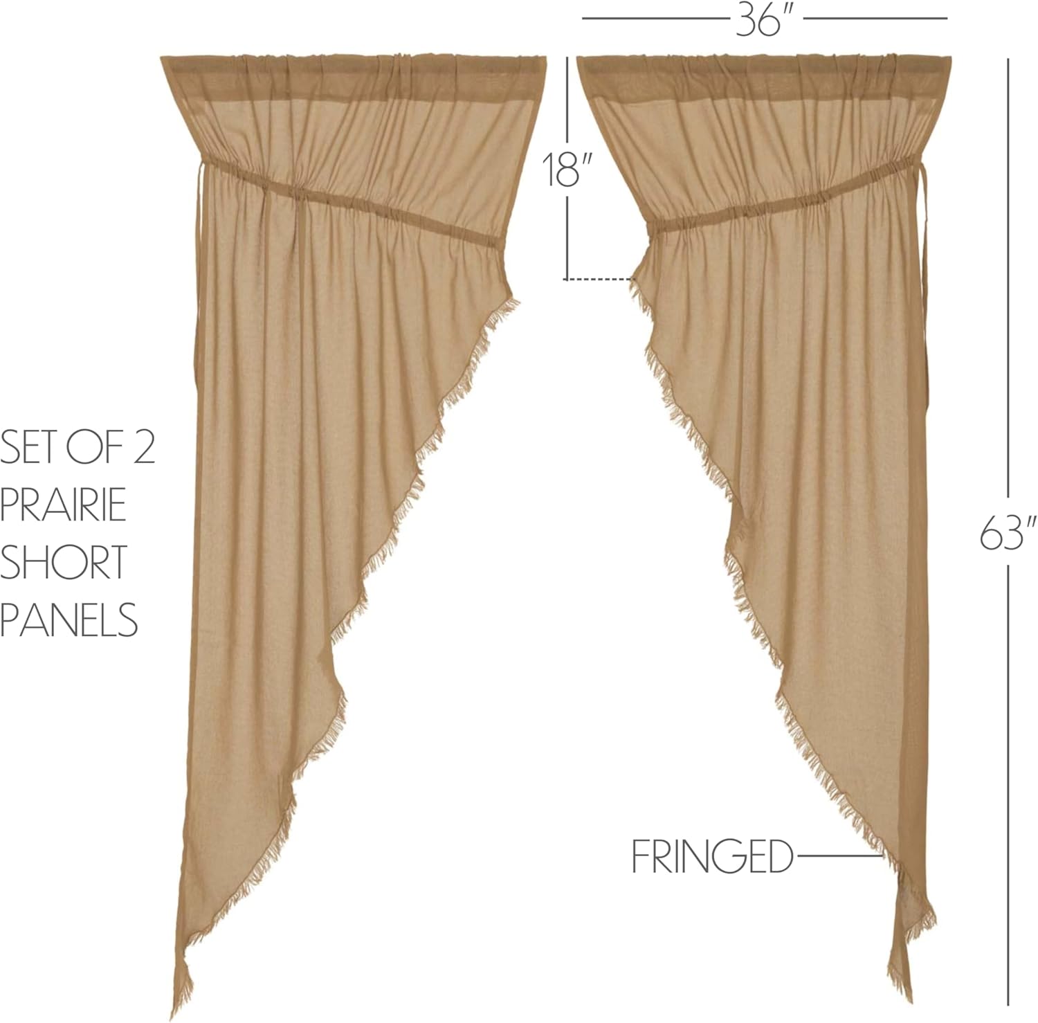 VHC Brands Farmhouse Decor Prairie Panels Set