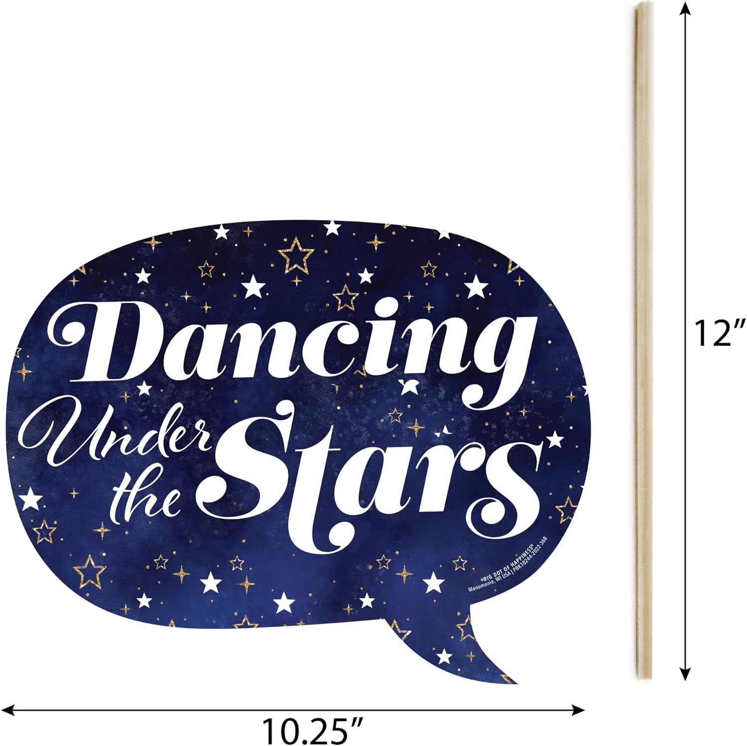 Big Dot of Happiness Funny Starry Skies Photo Booth Props Kit - 10 Piece