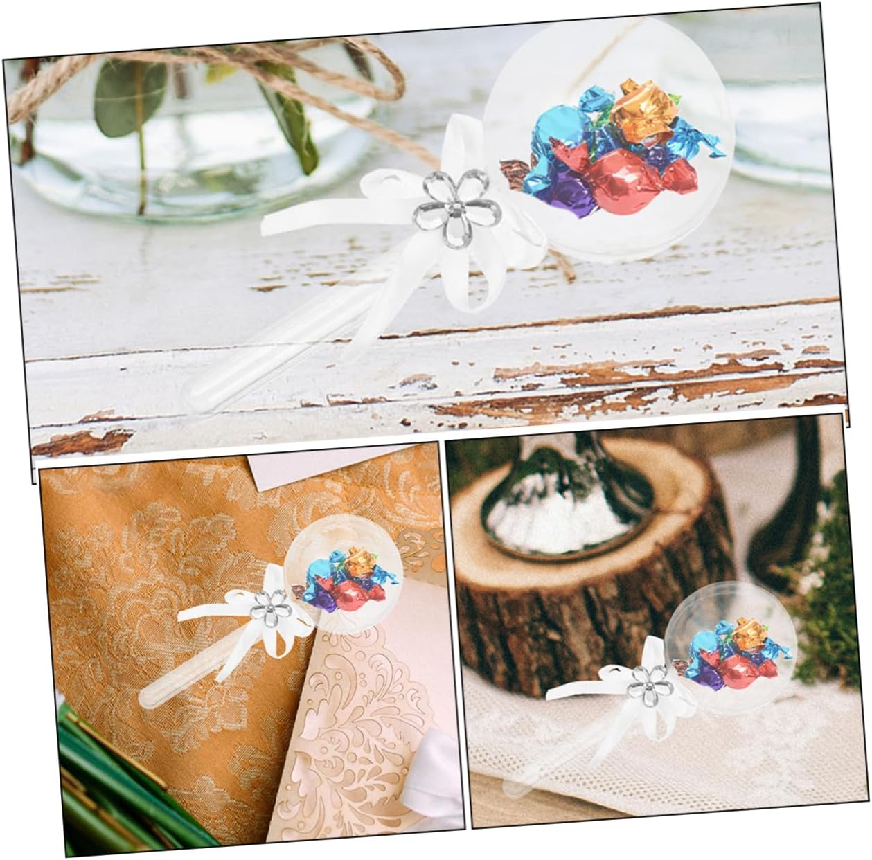 PRETYZOOM 24pcs Transparent Fairy Candy Boxes for Party Favors and Snacks