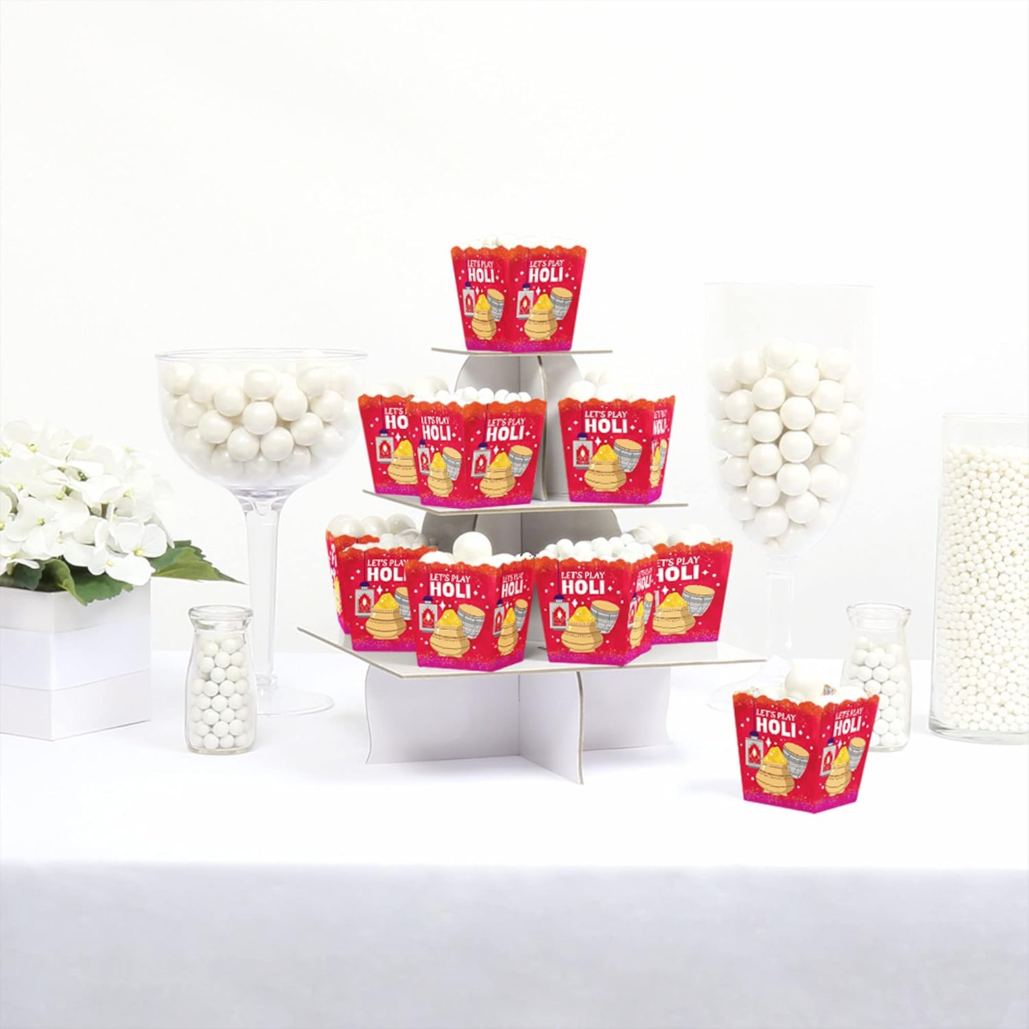 Big Dot of Happiness Holi Hai Party Candy Boxes Set of 12