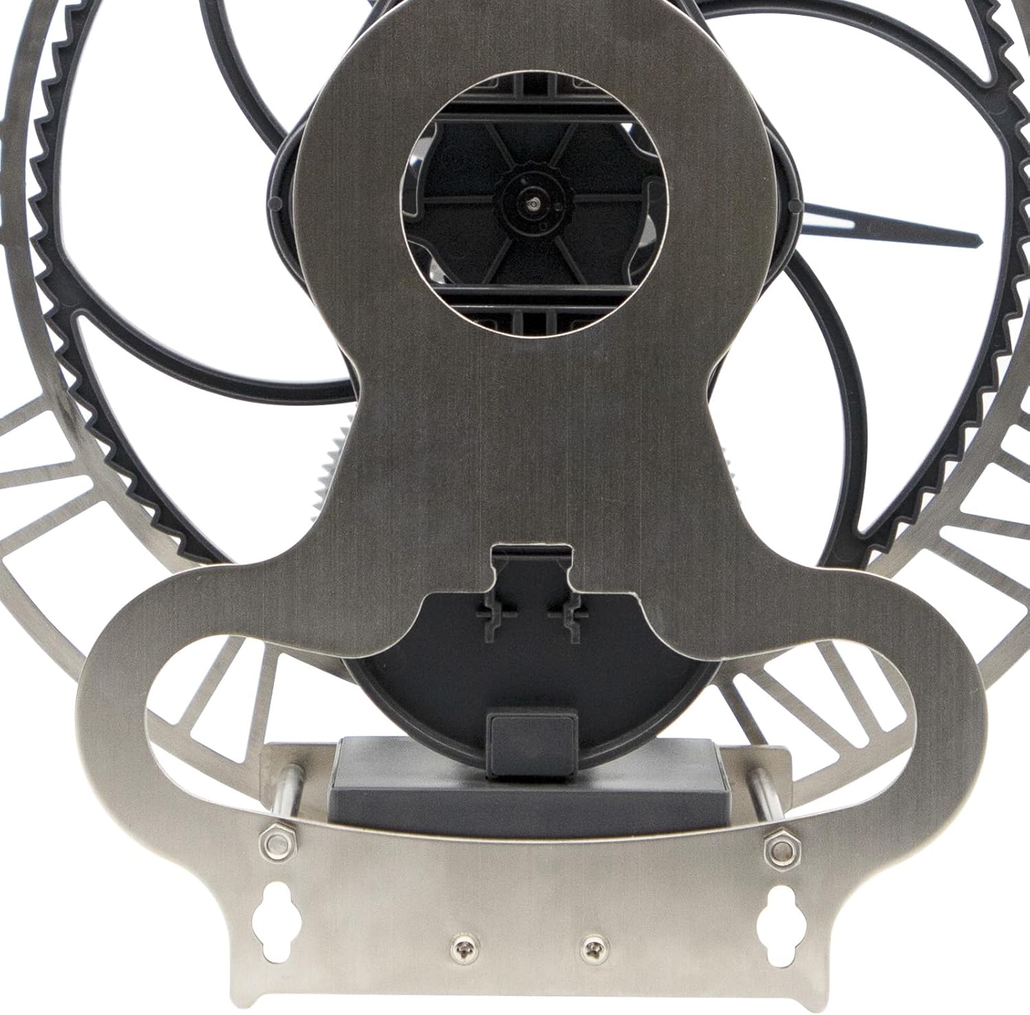 Pendulum Desk Gear Clock with Real Moving Gears Steampunk Design