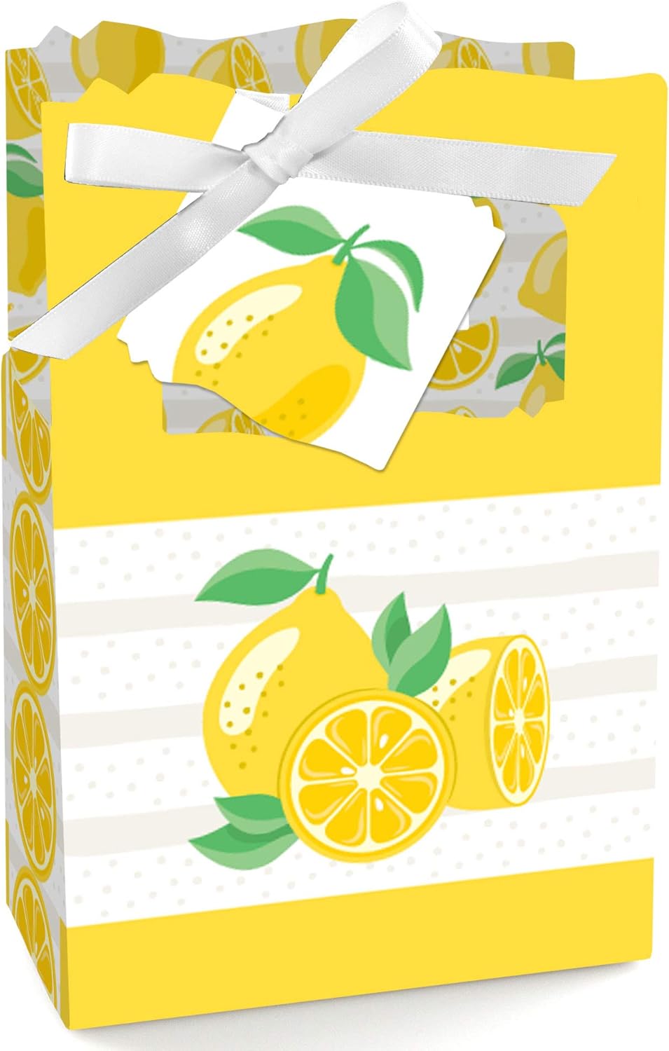 Big Dot of Happiness So Fresh Lemon Favor Box Set of 12