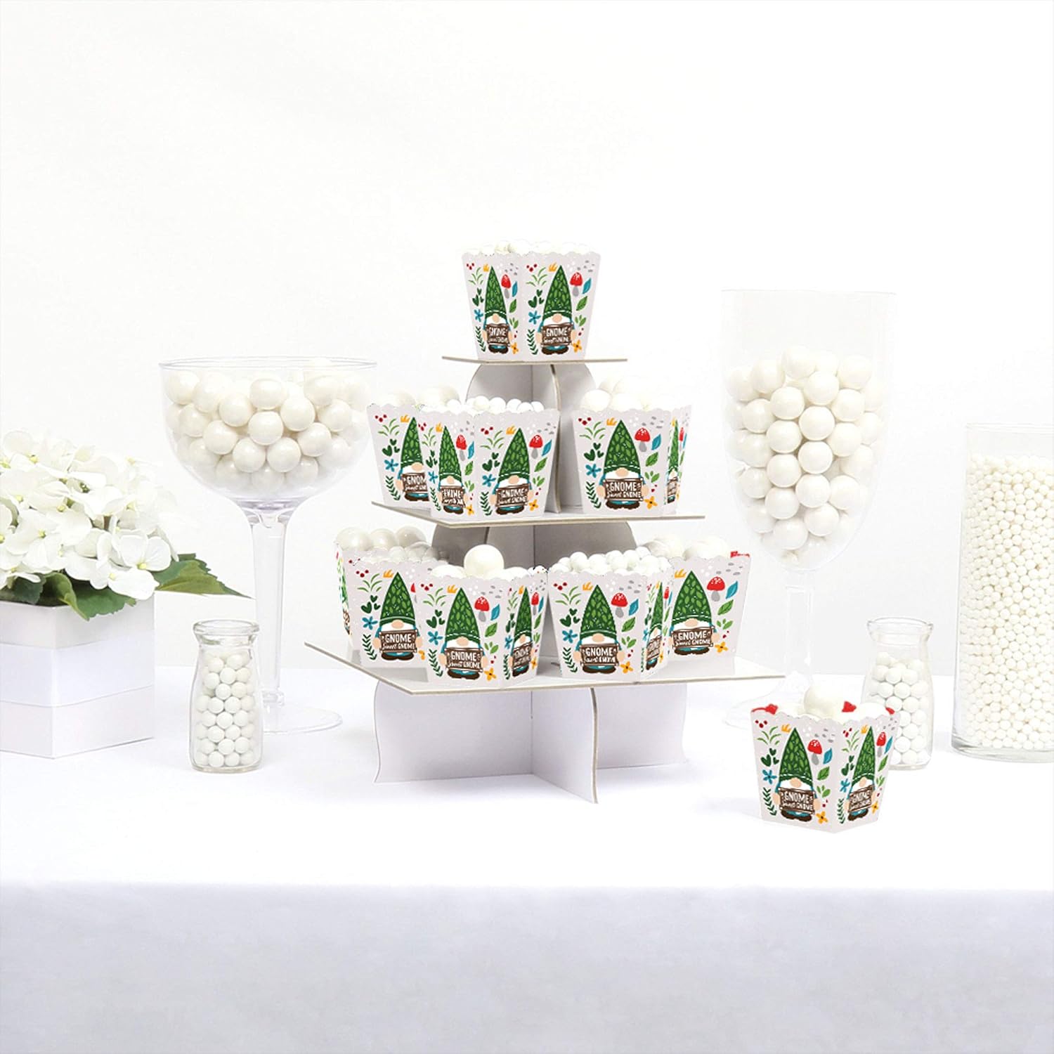 Big Dot of Happiness Garden Gnomes Party Favor Boxes Set of 12