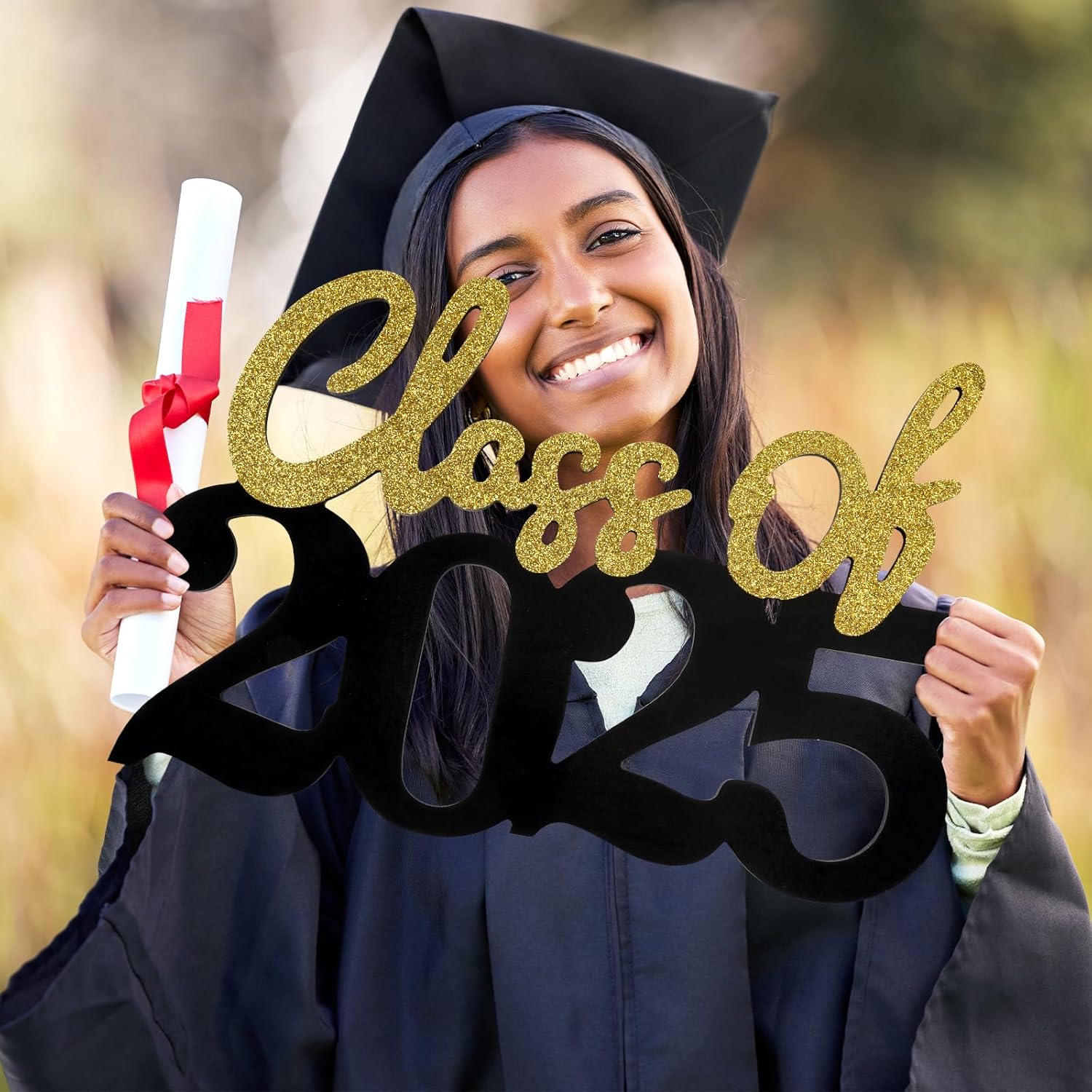 2025 Graduation Wooden Sign Gold 1575x984 Inches