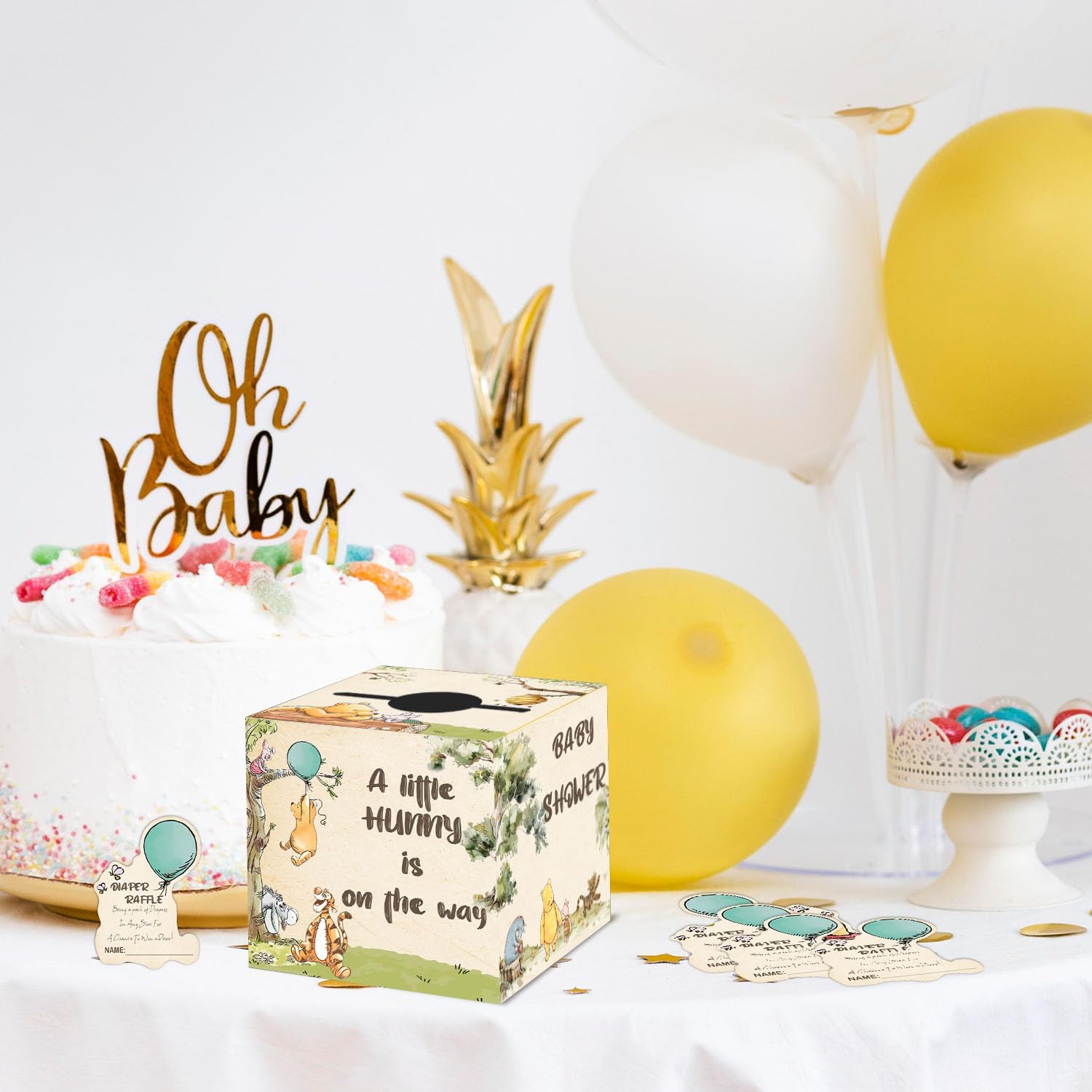 Winnie the Pooh Baby Shower Decorations 50 Pcs