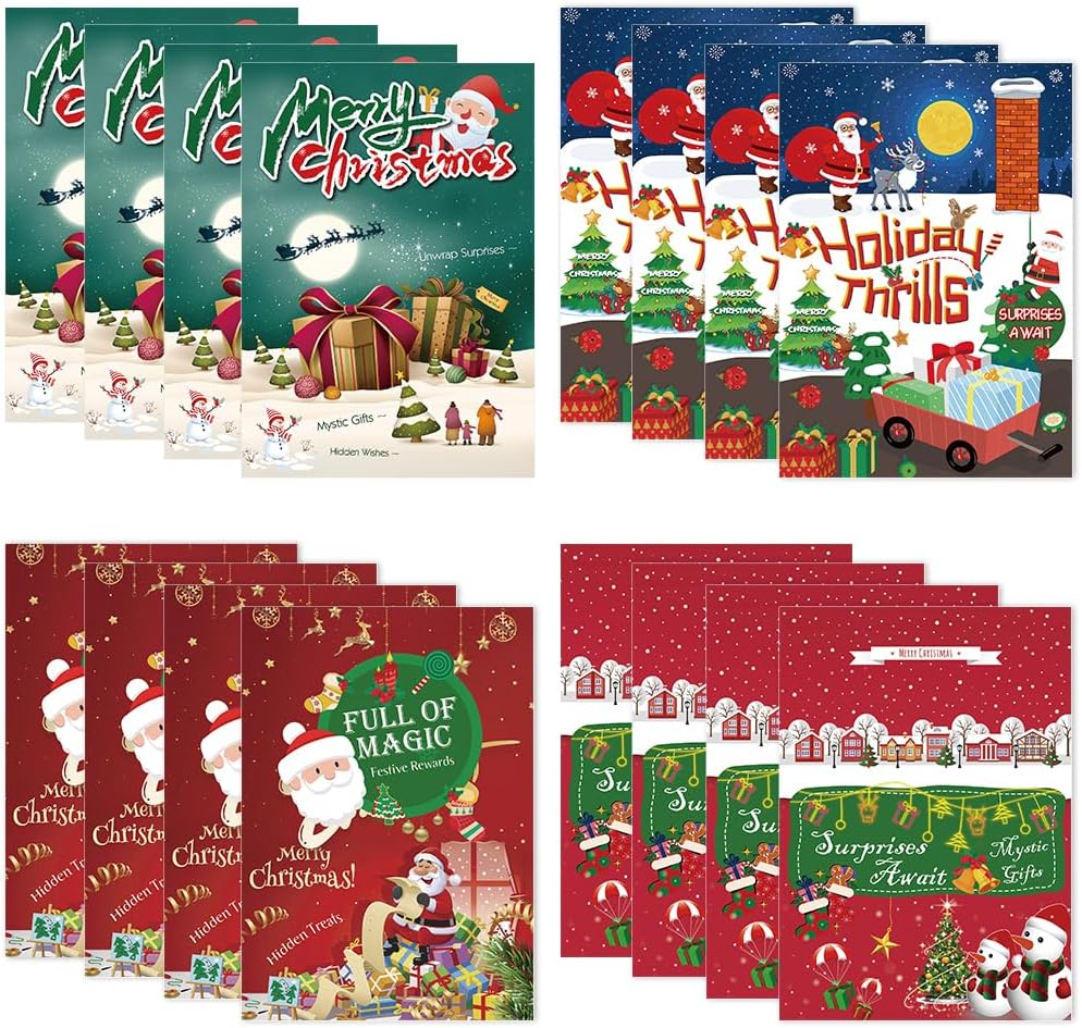 16 Christmas Scratch-Off Cards for Fun and Surprise