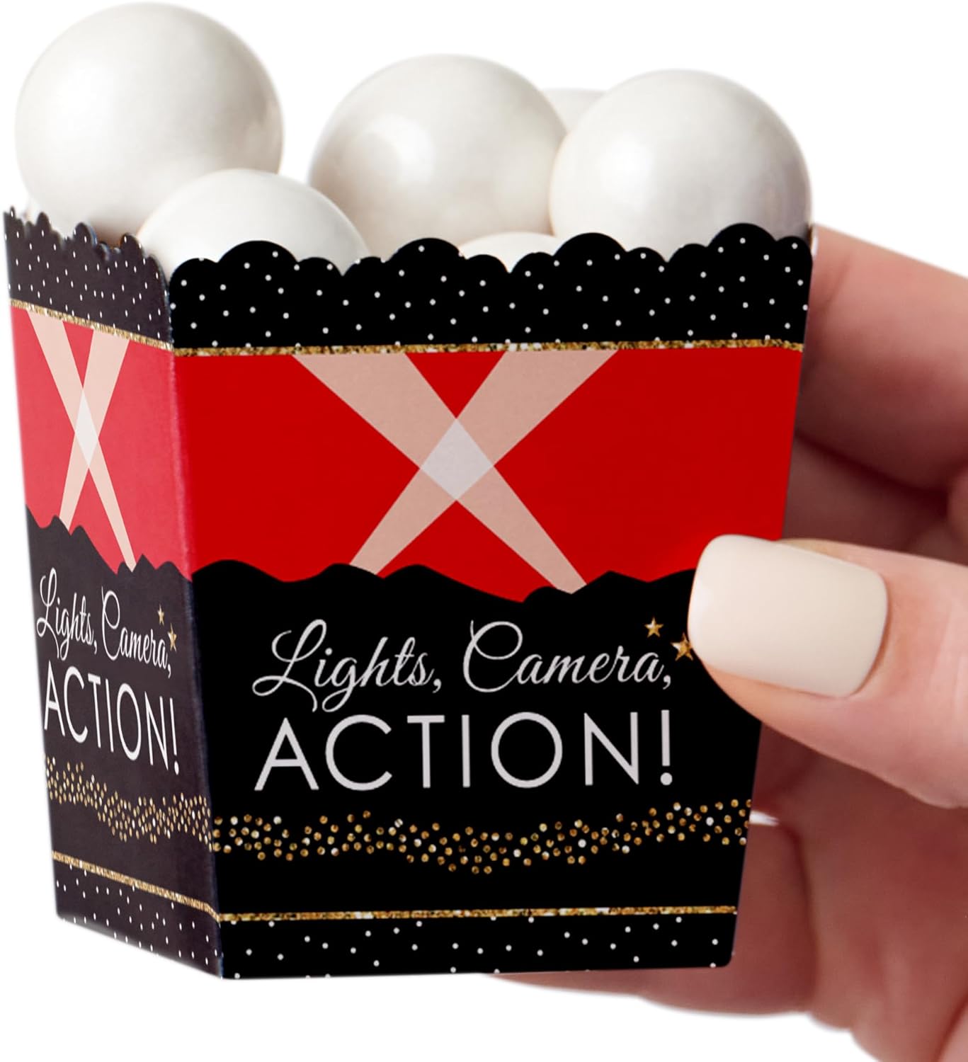 Big Dot of Happiness Red Carpet Party Favor Boxes Set of 12