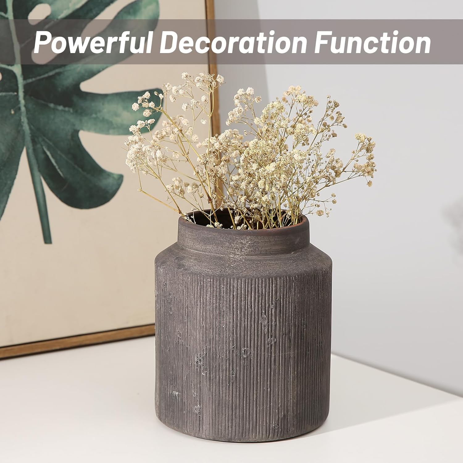 Rustic Vase for Home Decor 61 Inch Ceramic