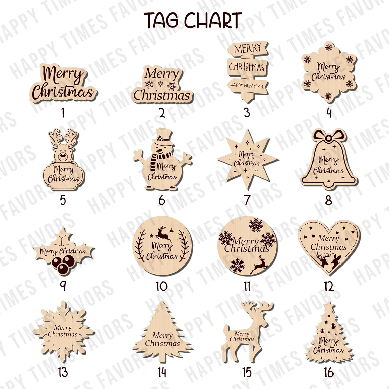 Happy Times Favors Christmas Candle Holders Set of 10