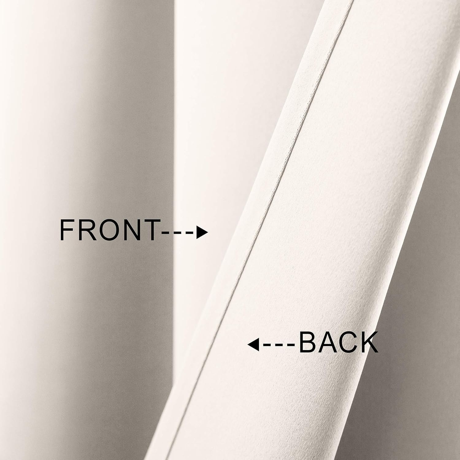 MrsNaturall Beige Valance Curtains 3 Panels 36x16 Inches
