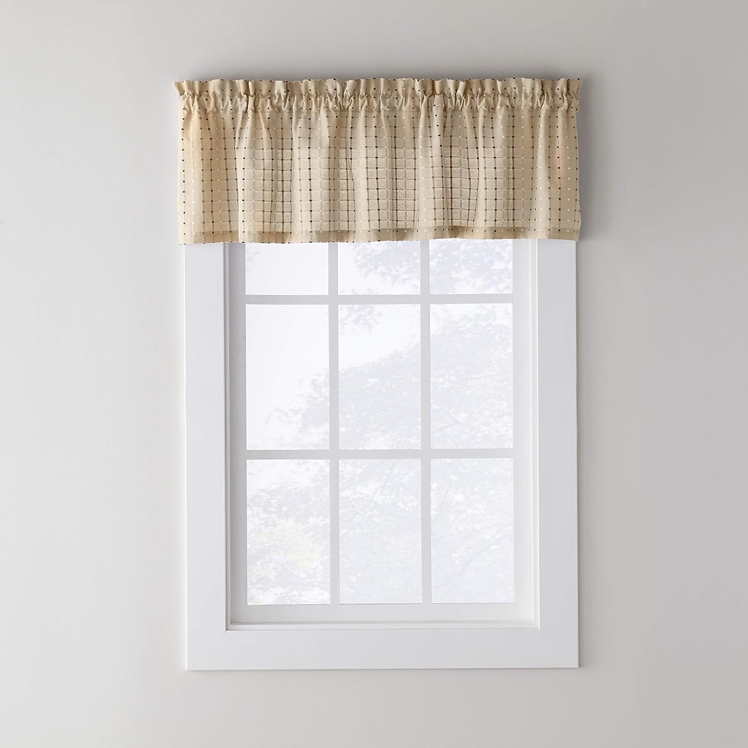SKL Home Hopscotch Valance 58 in x 13 in Neutral