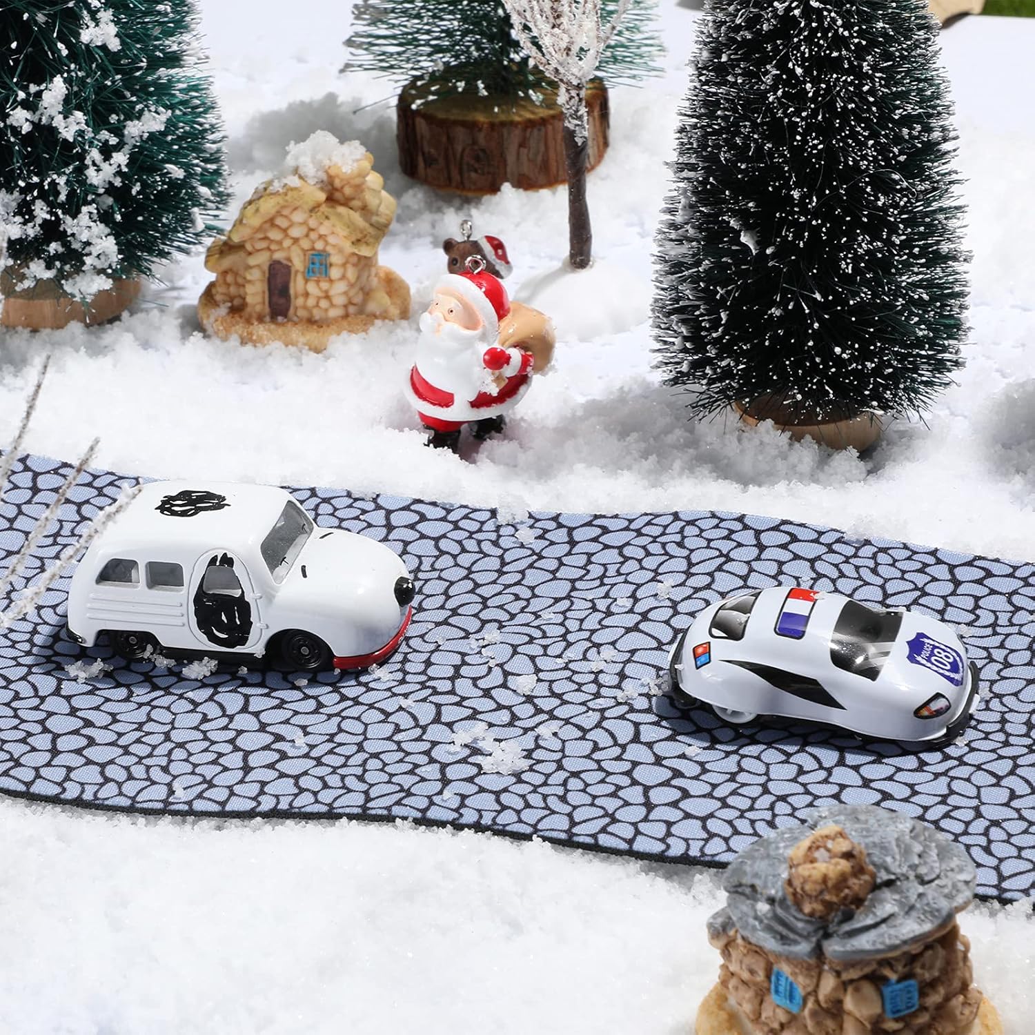 Frienda Christmas Village Street Mat Decor 1 Piece