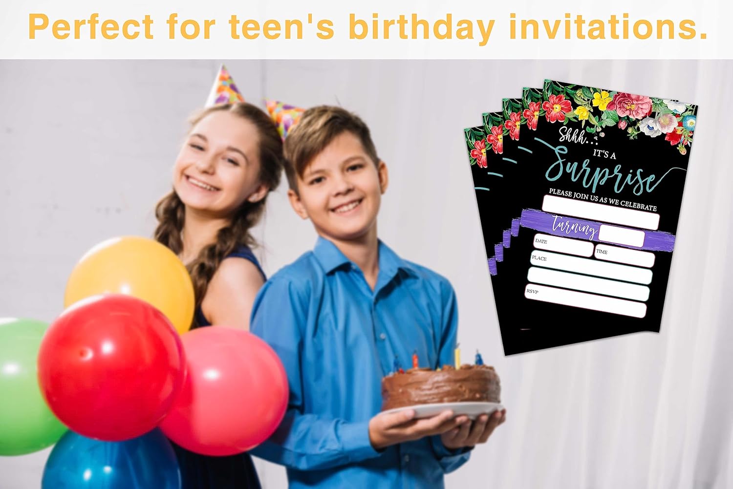 OICPYD Surprise Birthday Invitations Set