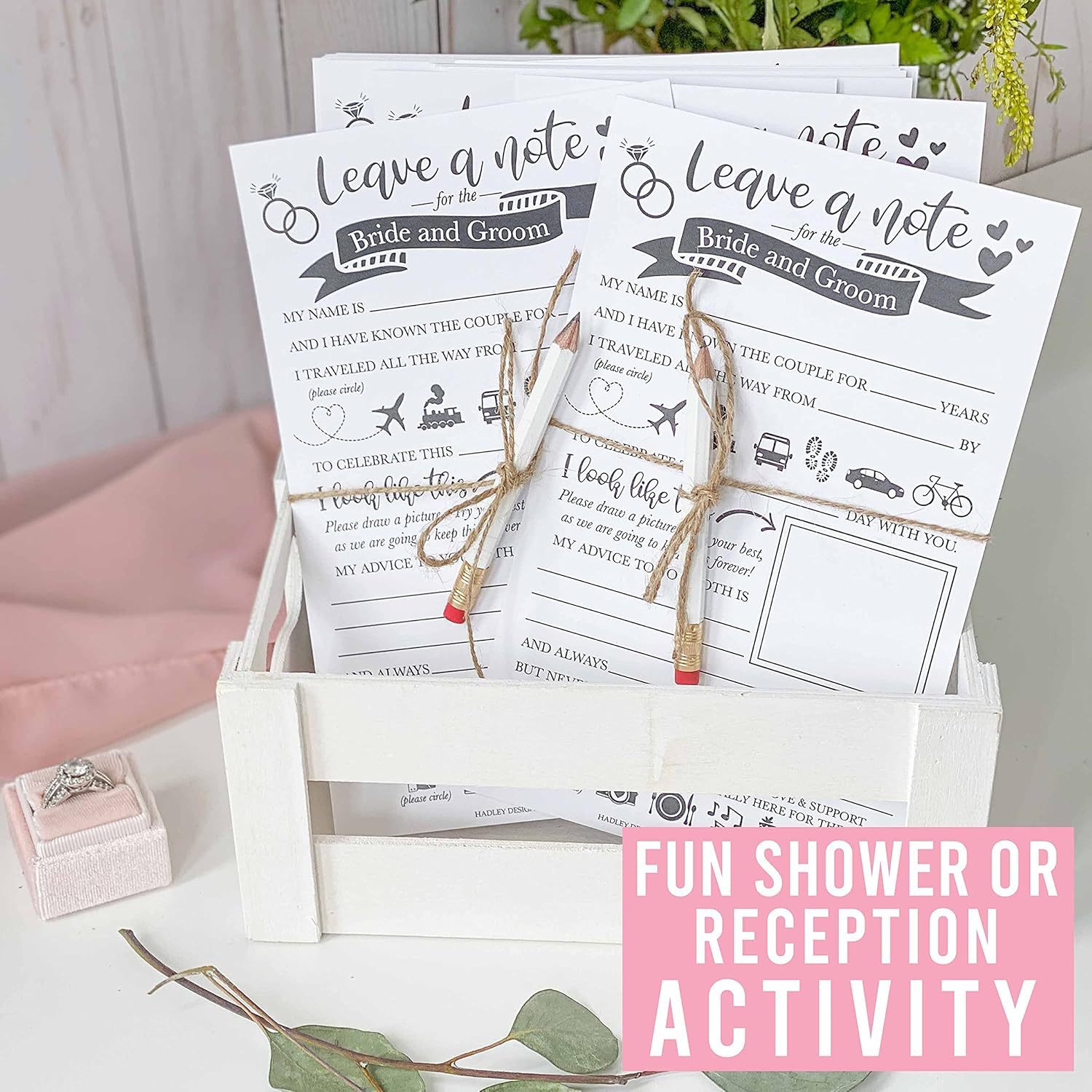 Hadley Designs 25 Wedding Advice Cards For Bride And Groom