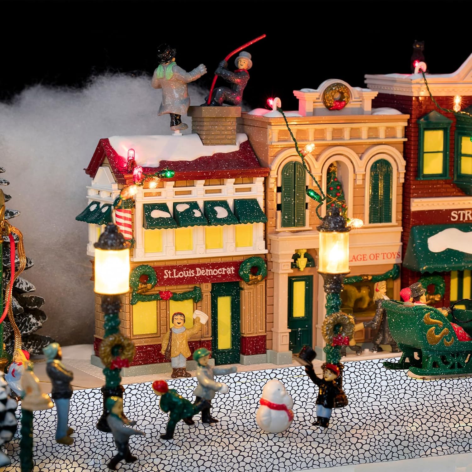 Frienda Christmas Village Street Mat Decor 1 Piece