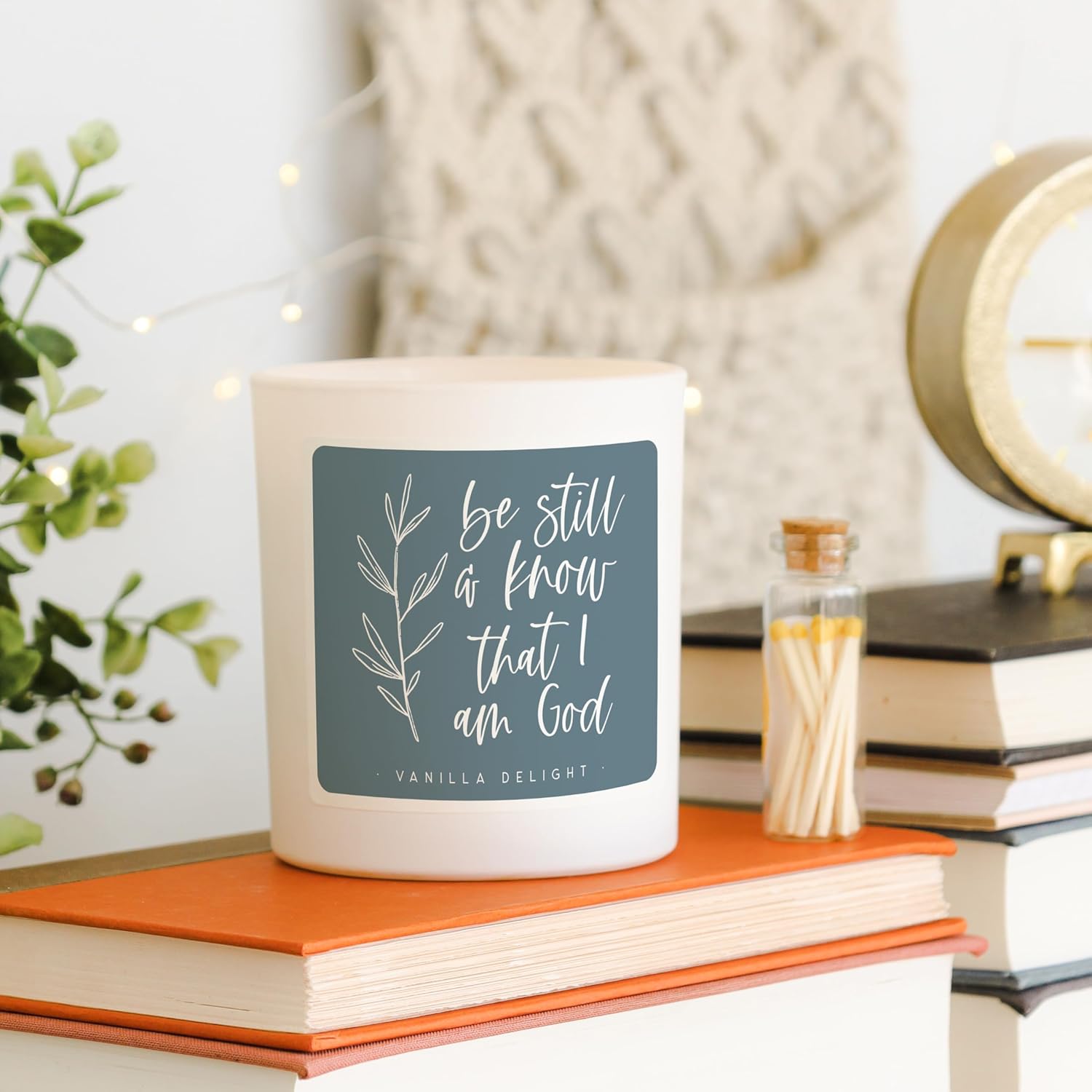 Simply Said Faith Candle Be Still and Know Vanilla 11 oz Jar