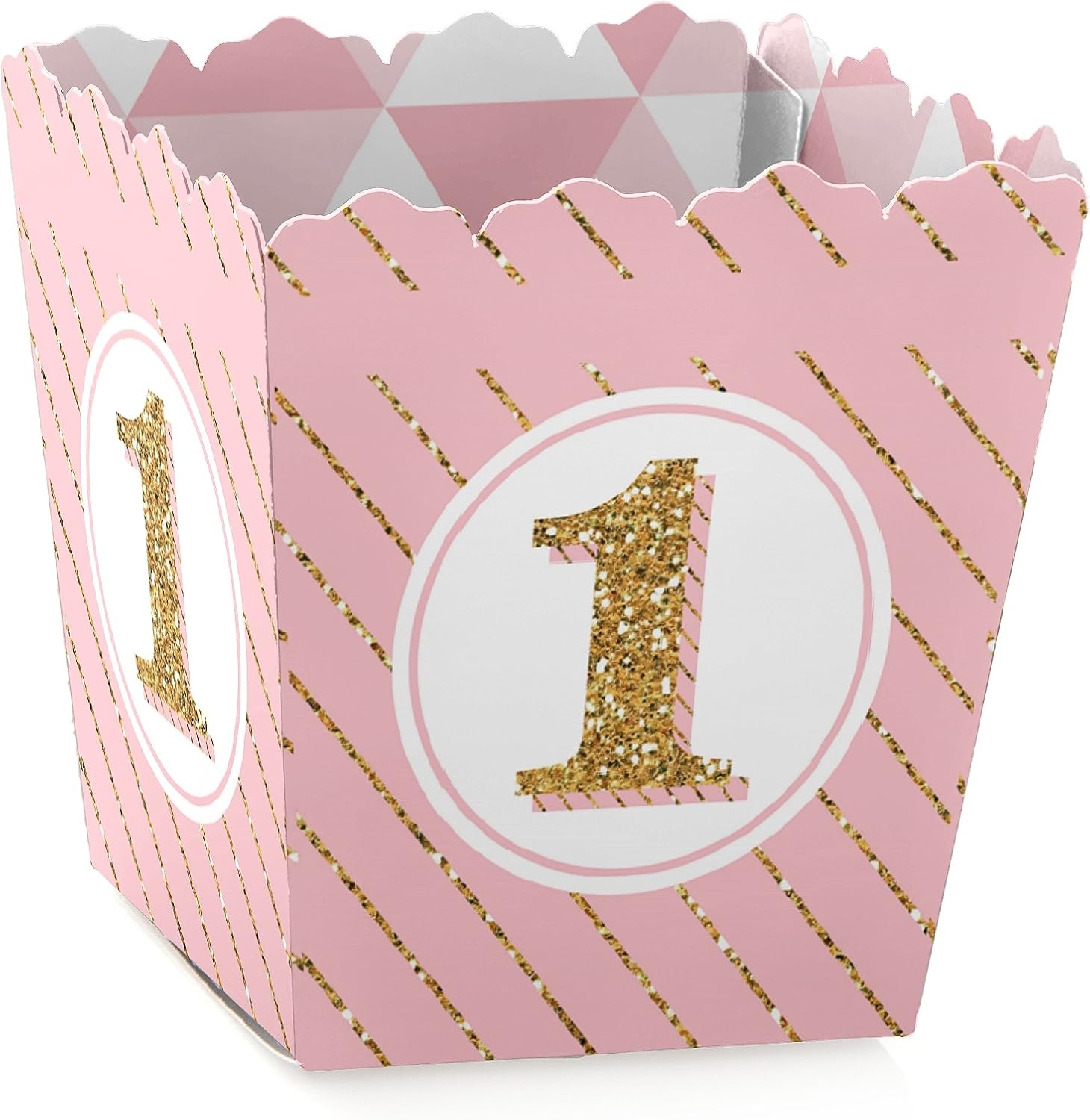 1st Birthday Girl Candy Boxes 12 Pack Fun Party Favor
