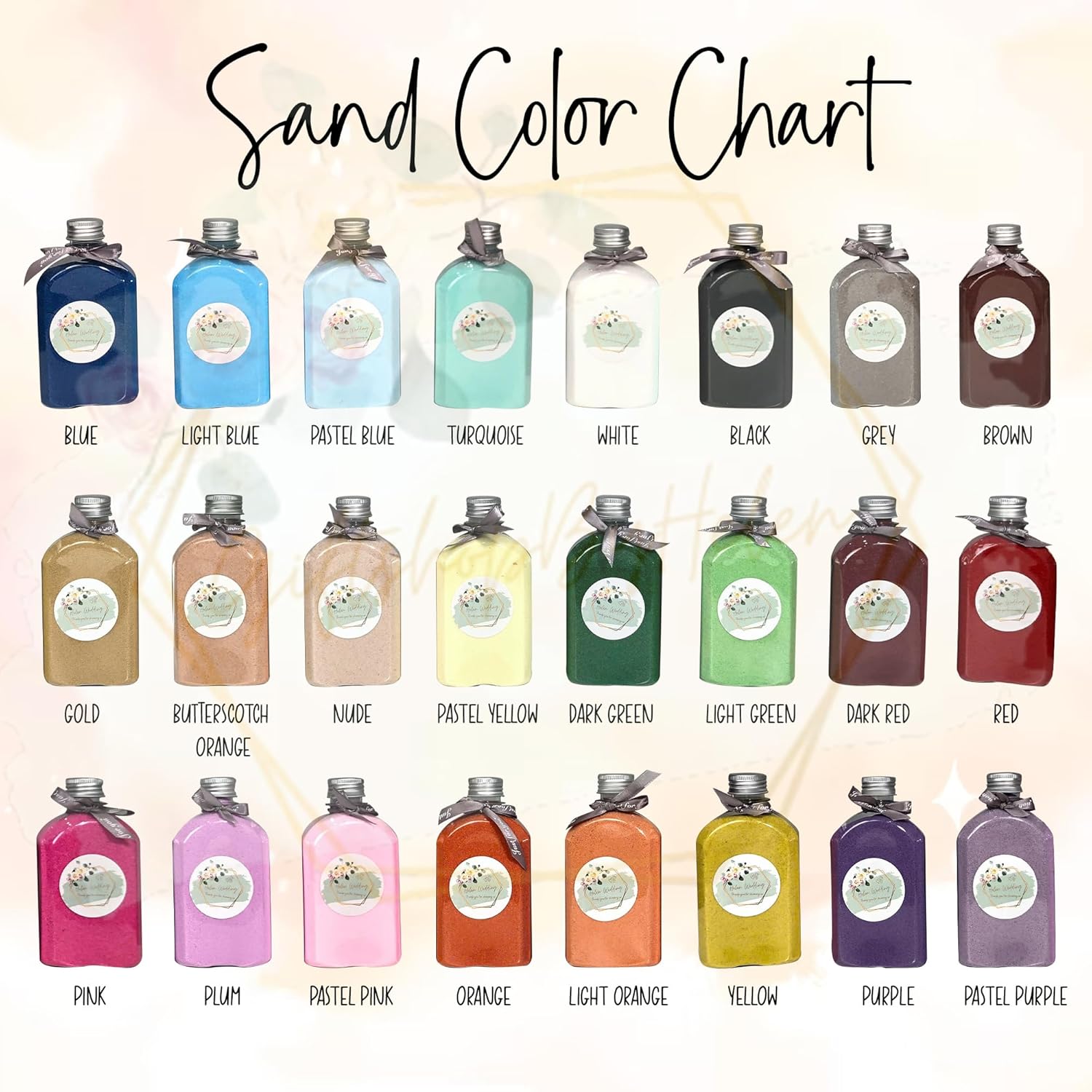 Wedding Unity Sand Ceremony Set Heart 3