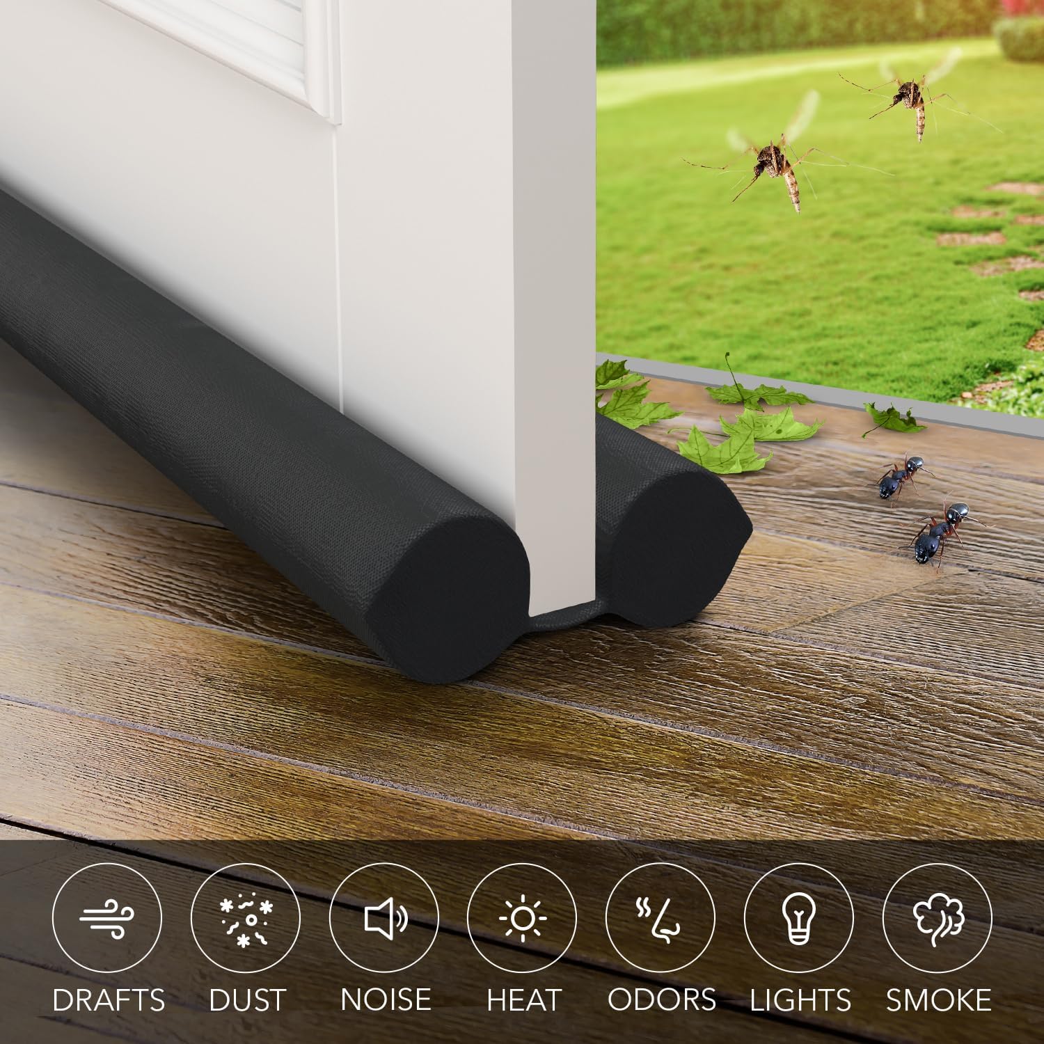 Everlasting Comfort Under Door Draft Stopper - Soundproof Seal 30-36 Inches
