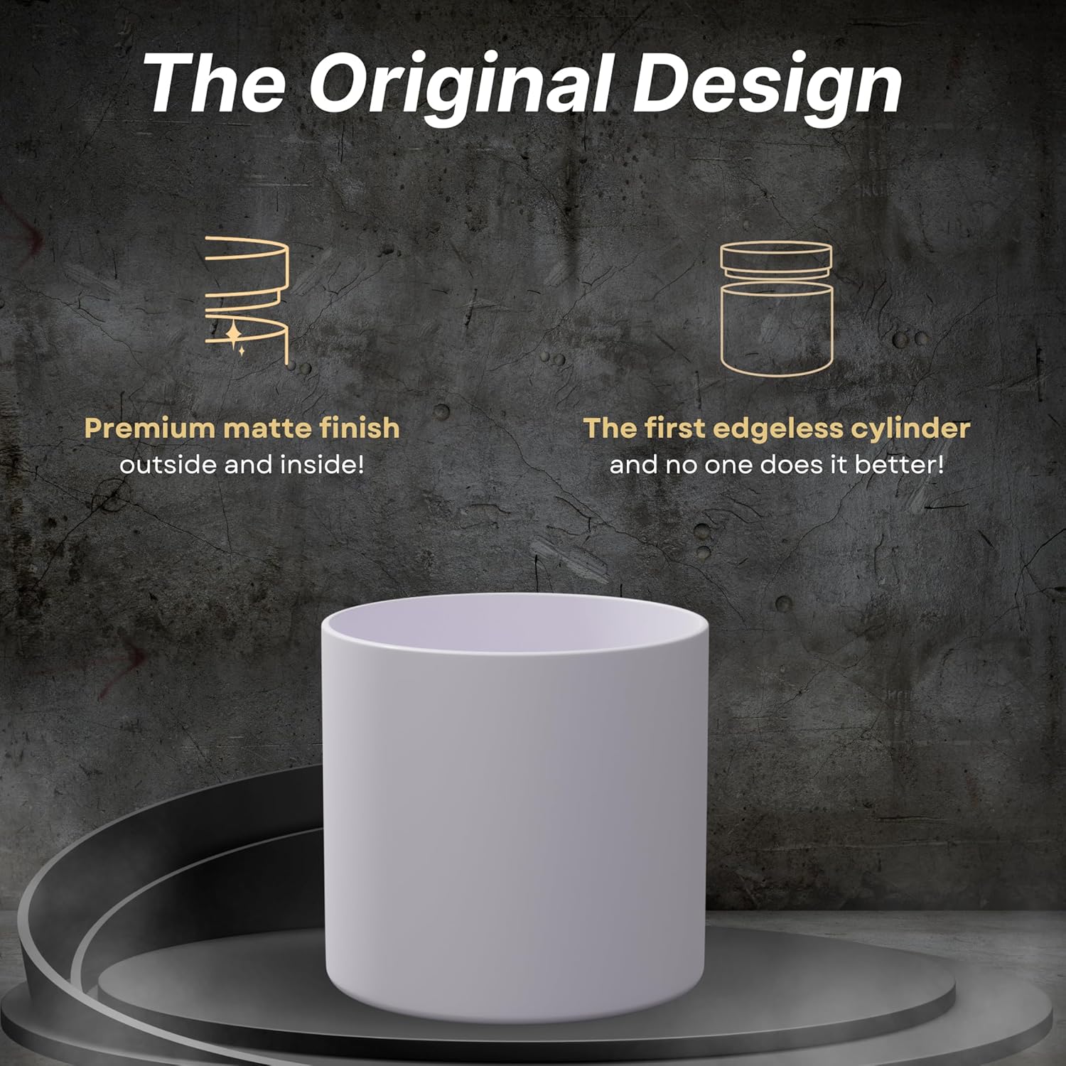 True Candle Tins 12 Pack 16 Oz Matte White Tall