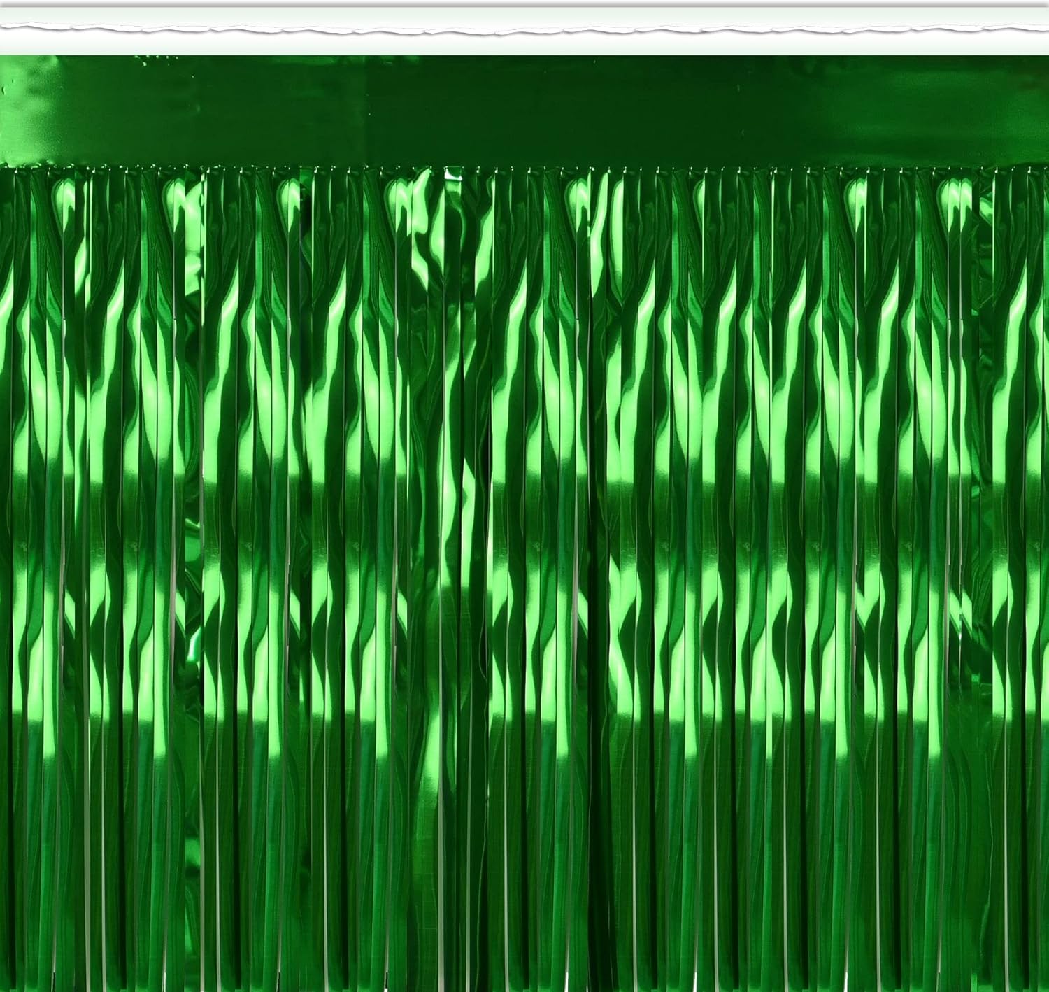 Beistle Green Metallic Fringe Table Skirt 30x14