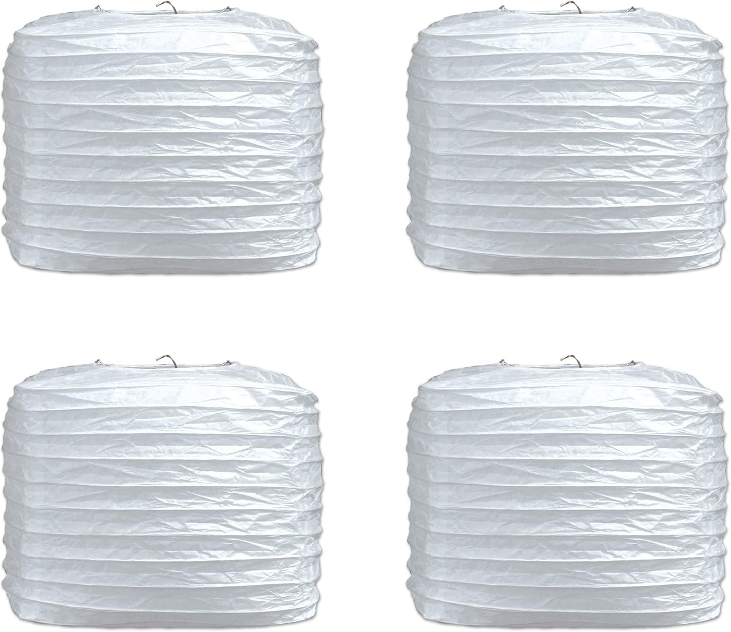 Beistle Square Paper Lanterns White Pack of 2