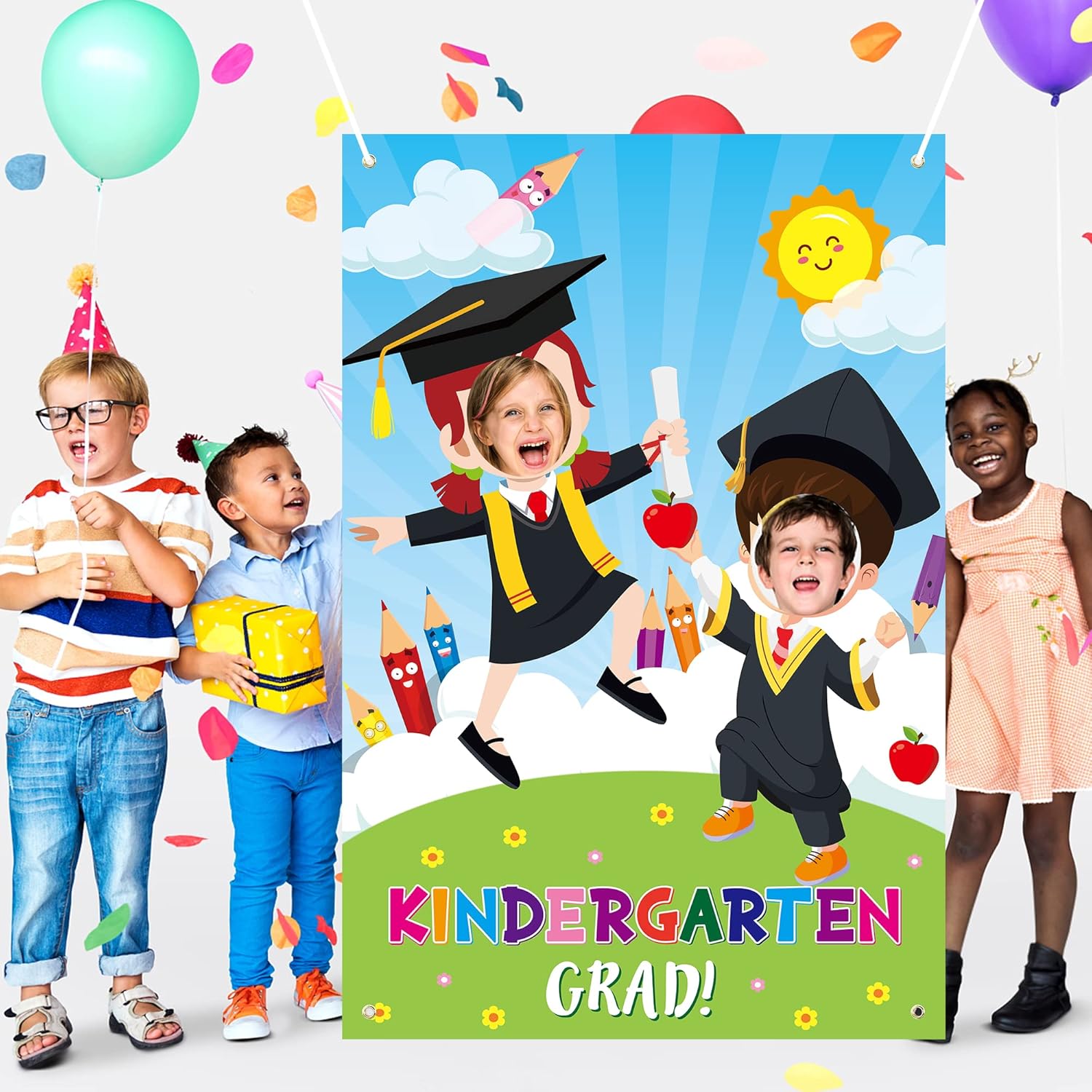 WATINC Kindergarten Graduation Photo Prop Frame