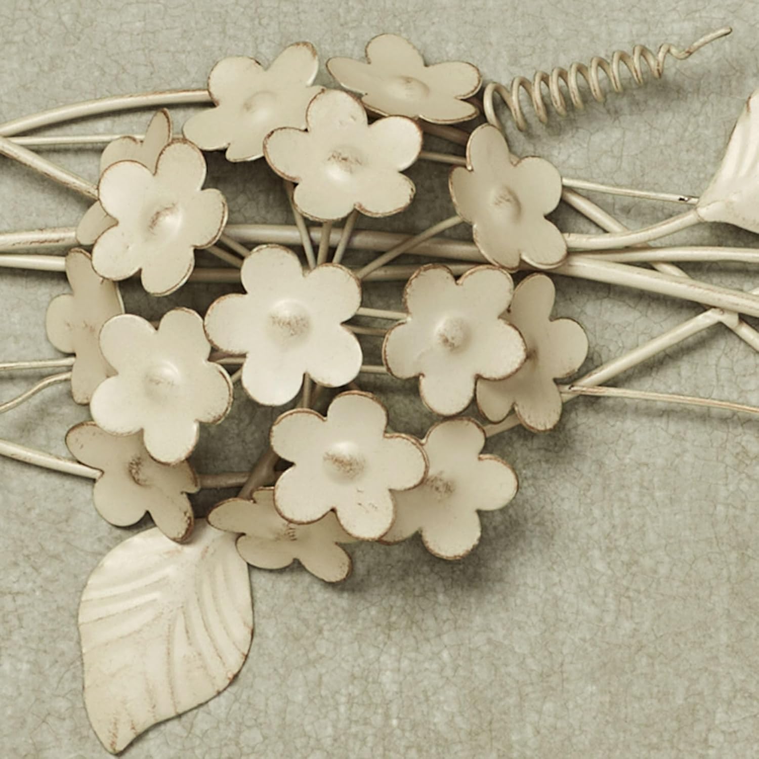 Touch of Class Creamy Gold Hydrangea Wall Sculpture