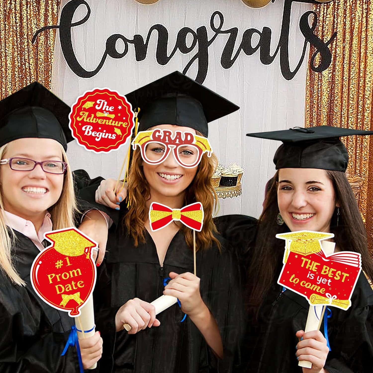 Class of 2025 Graduation Photo Booth Props Set