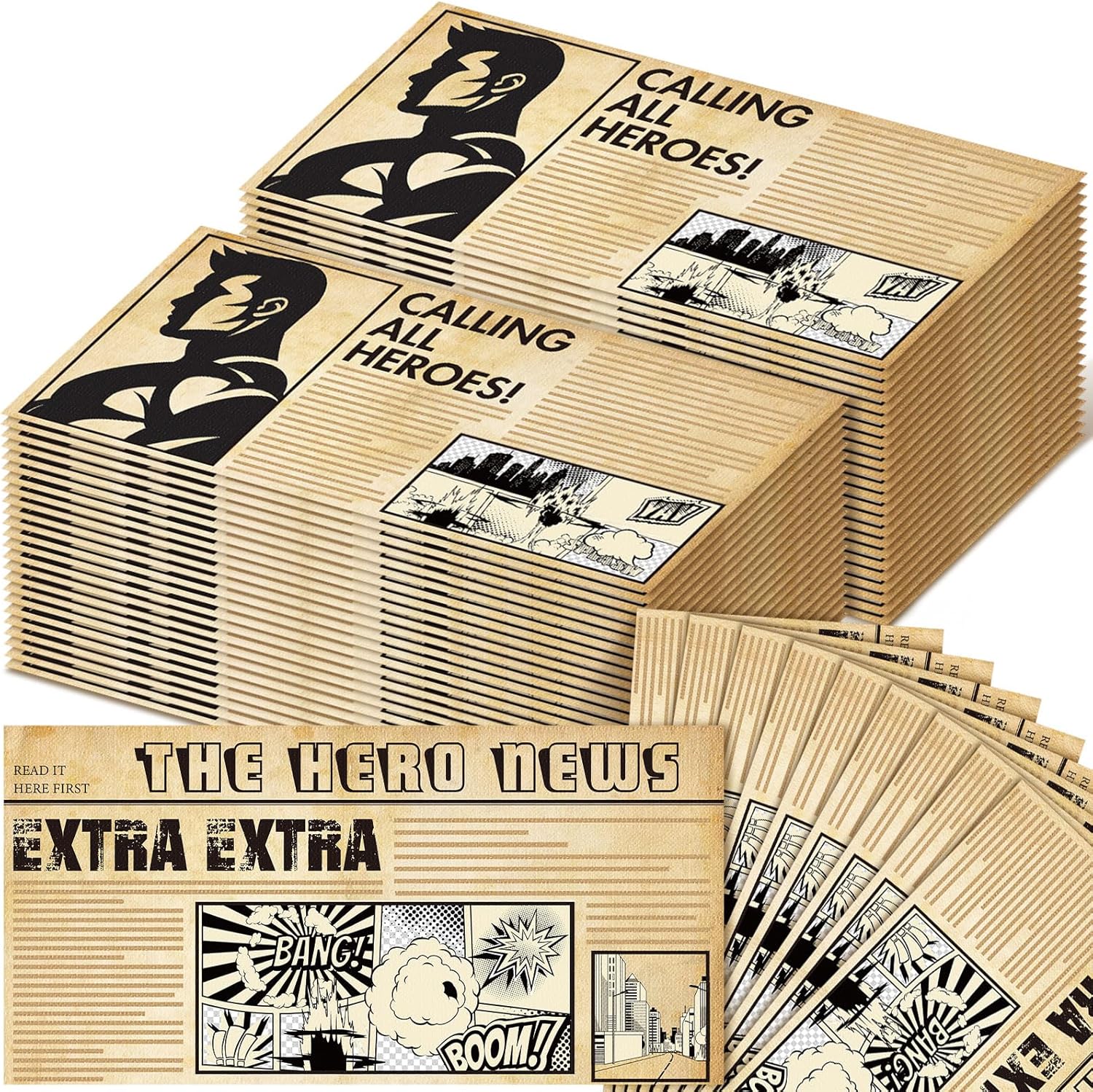 Crtiin 100 Pcs Hero Party Napkins