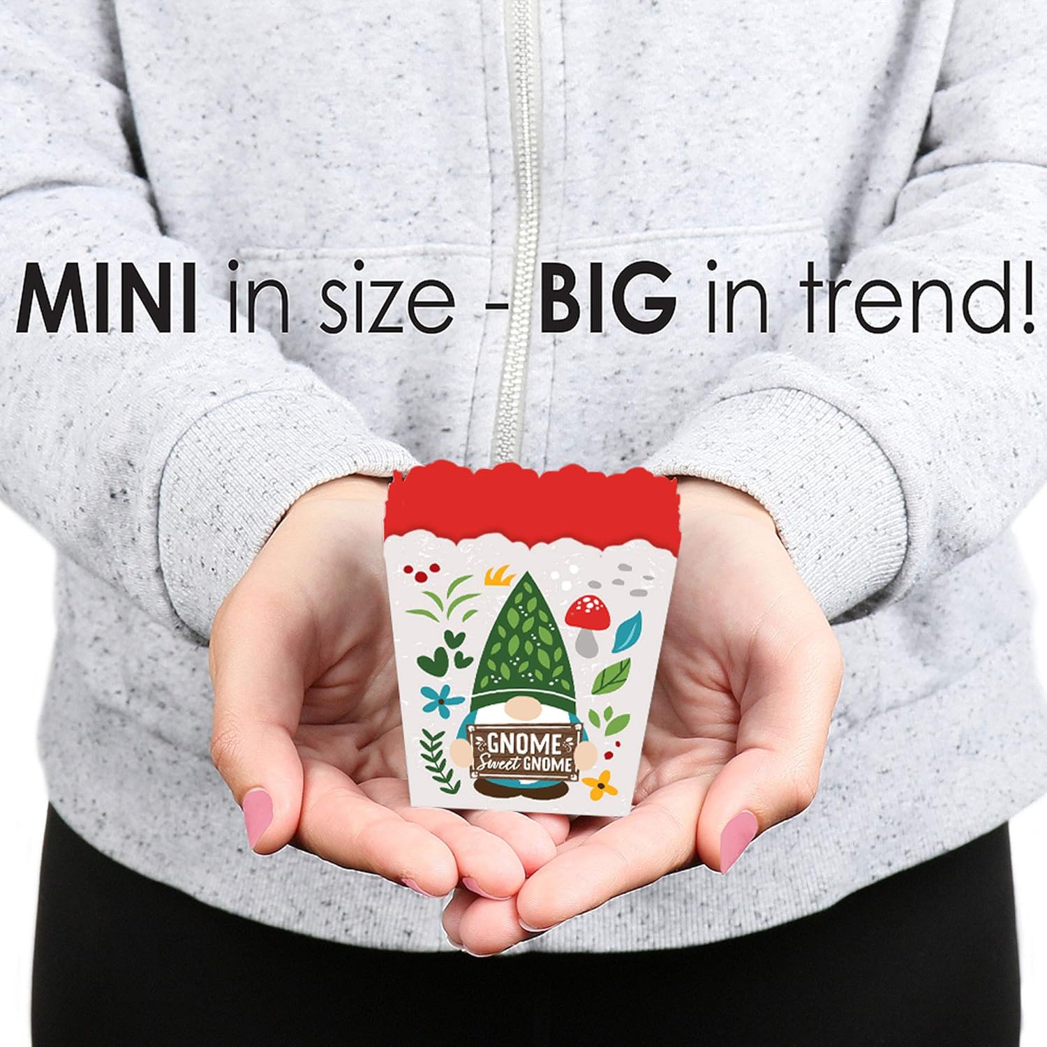 Big Dot of Happiness Garden Gnomes Party Favor Boxes Set of 12