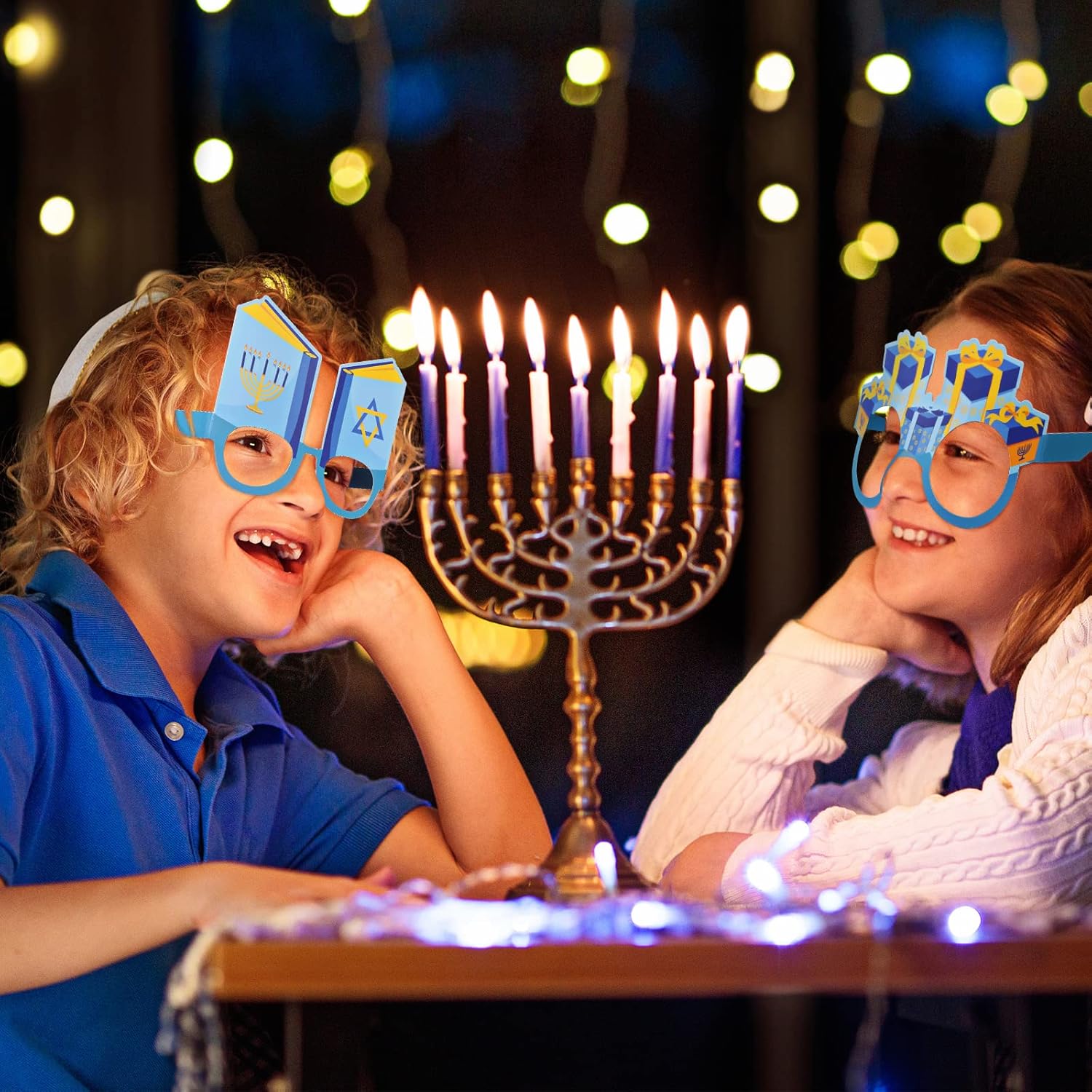 36 Pack Happy Hanukkah Party Eye Glasses Frame