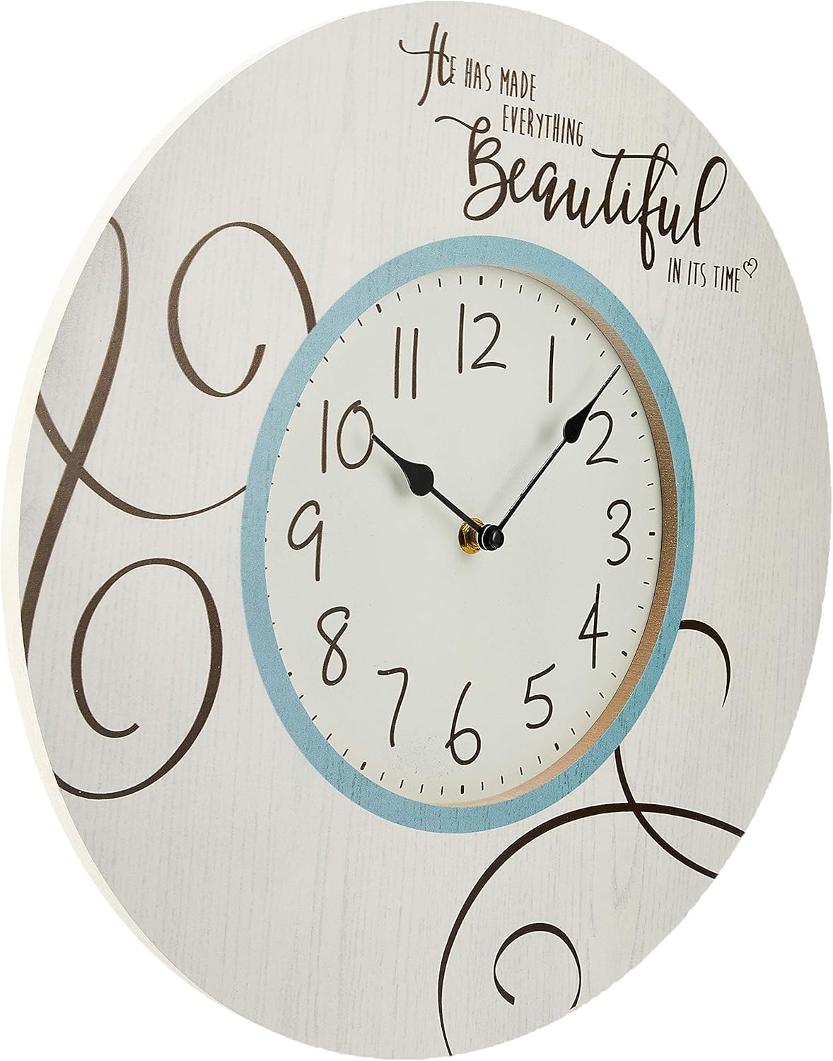Precious Moments Wall Clock with Inspirational Message