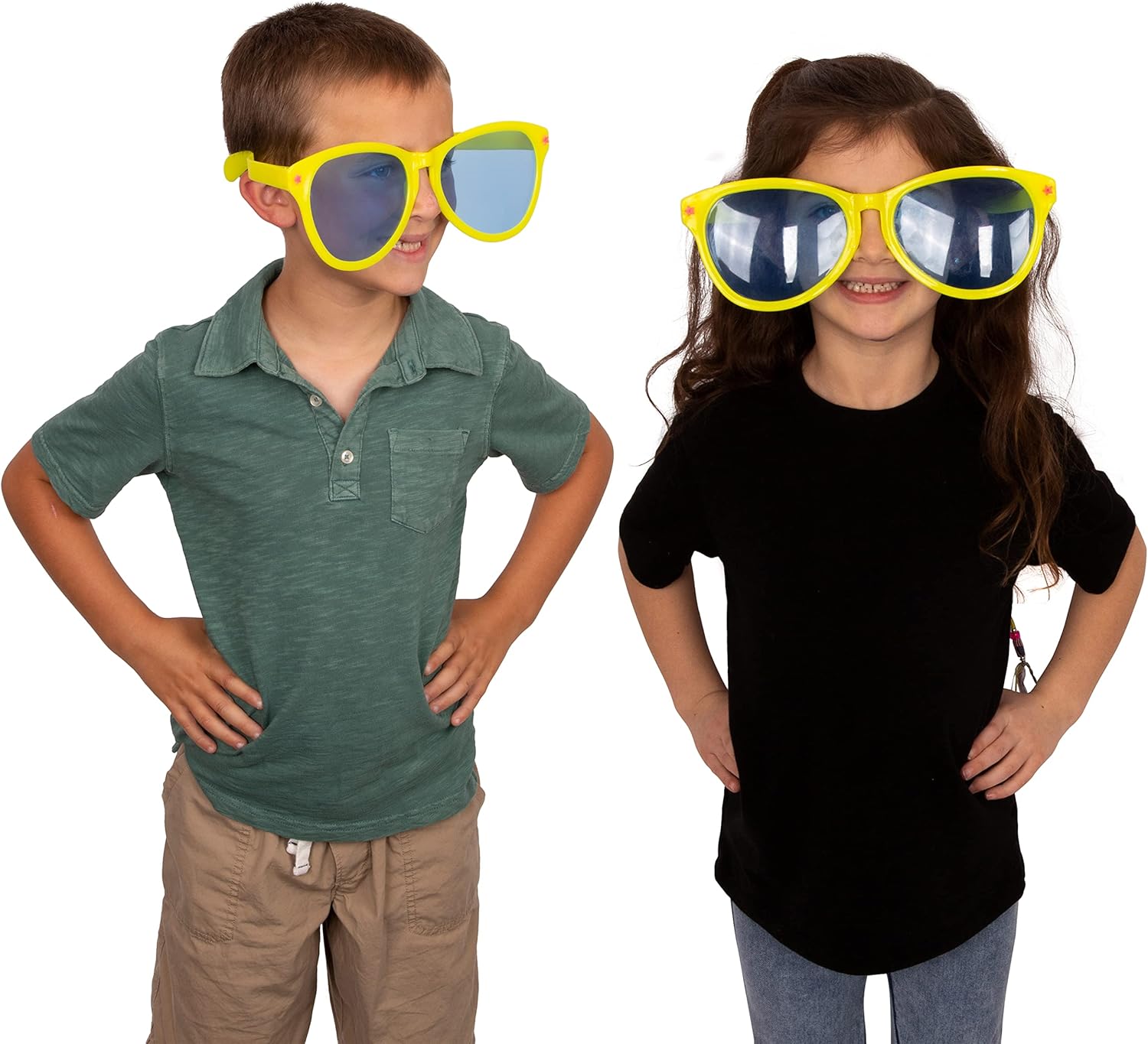 Funny Party Hats Sunglasses for Kids 6 Pack