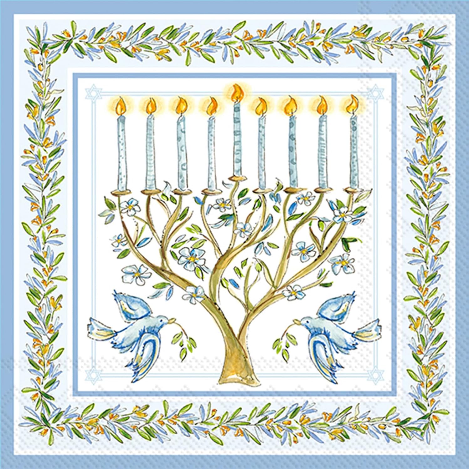 Ihr Ideal Home Hannukah Napkins 3-Ply 20 Count