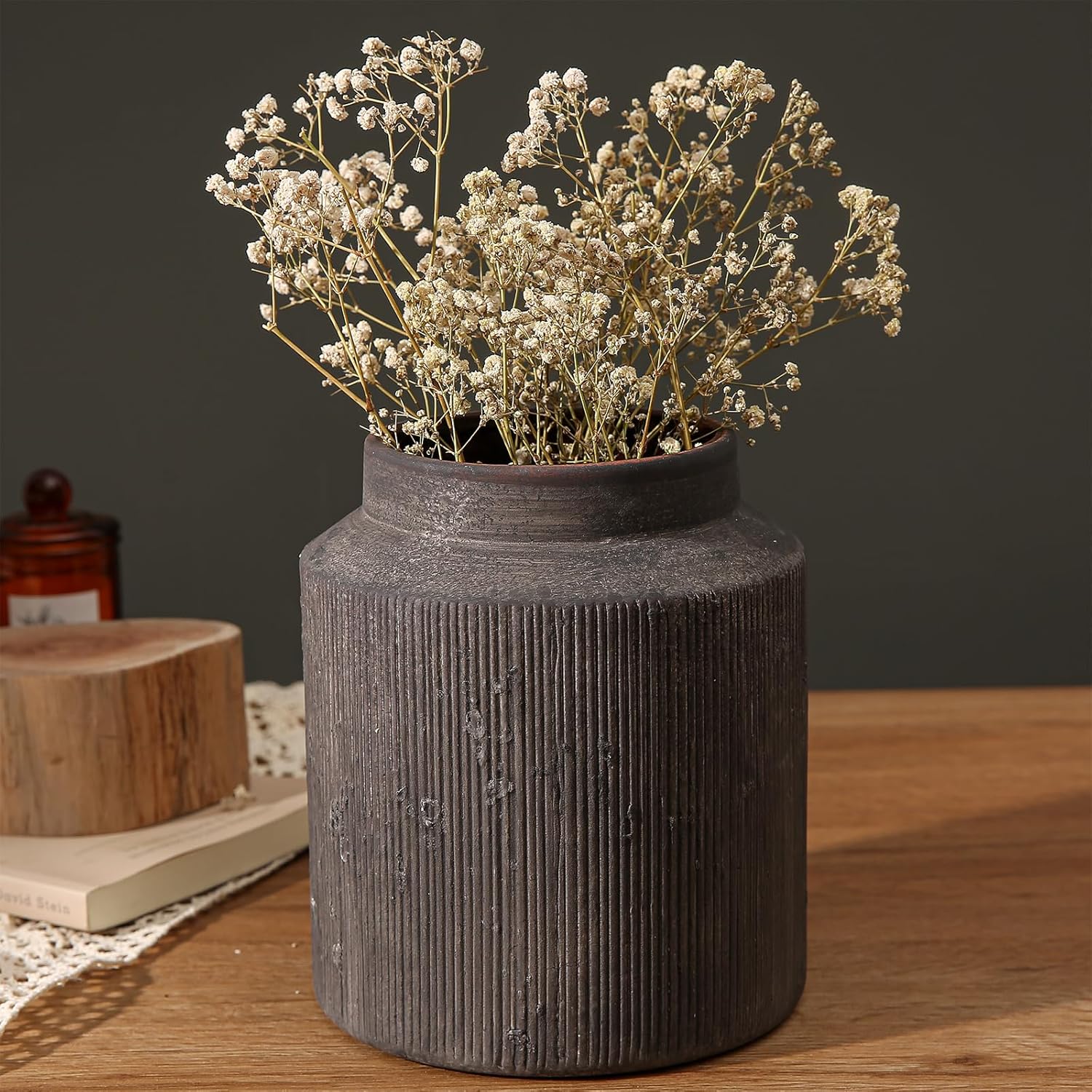 Rustic Vase for Home Decor 61 Inch Ceramic