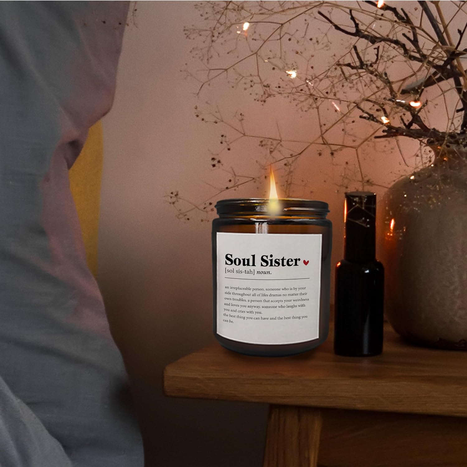 Manceng-zi Soul Sister Candle - Friendship Gift for Women