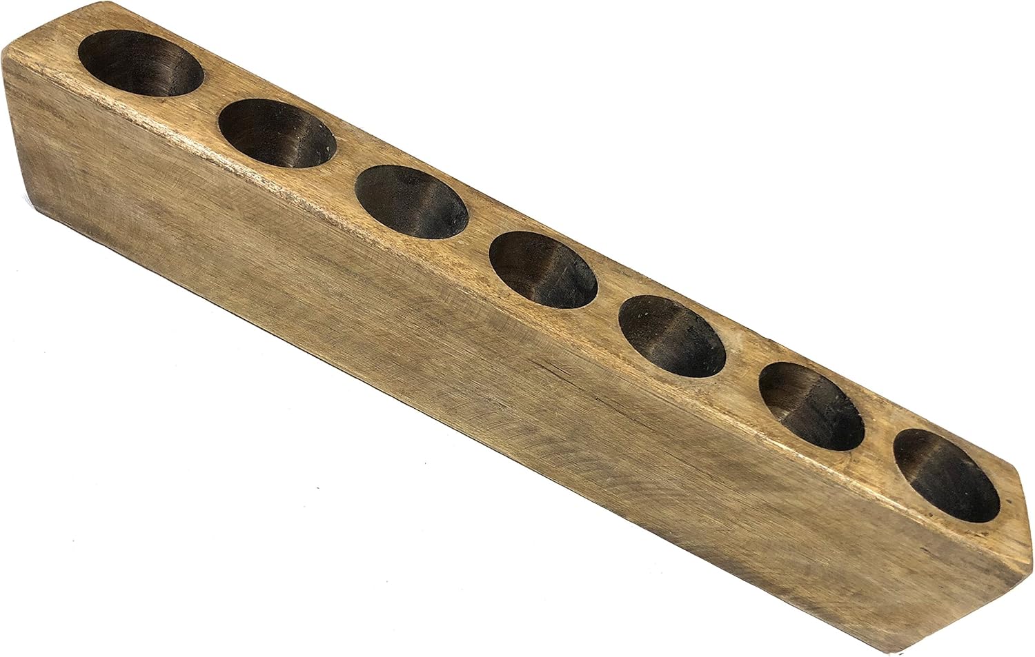 7 Hole Rustic Wooden Candleholder Mold Only