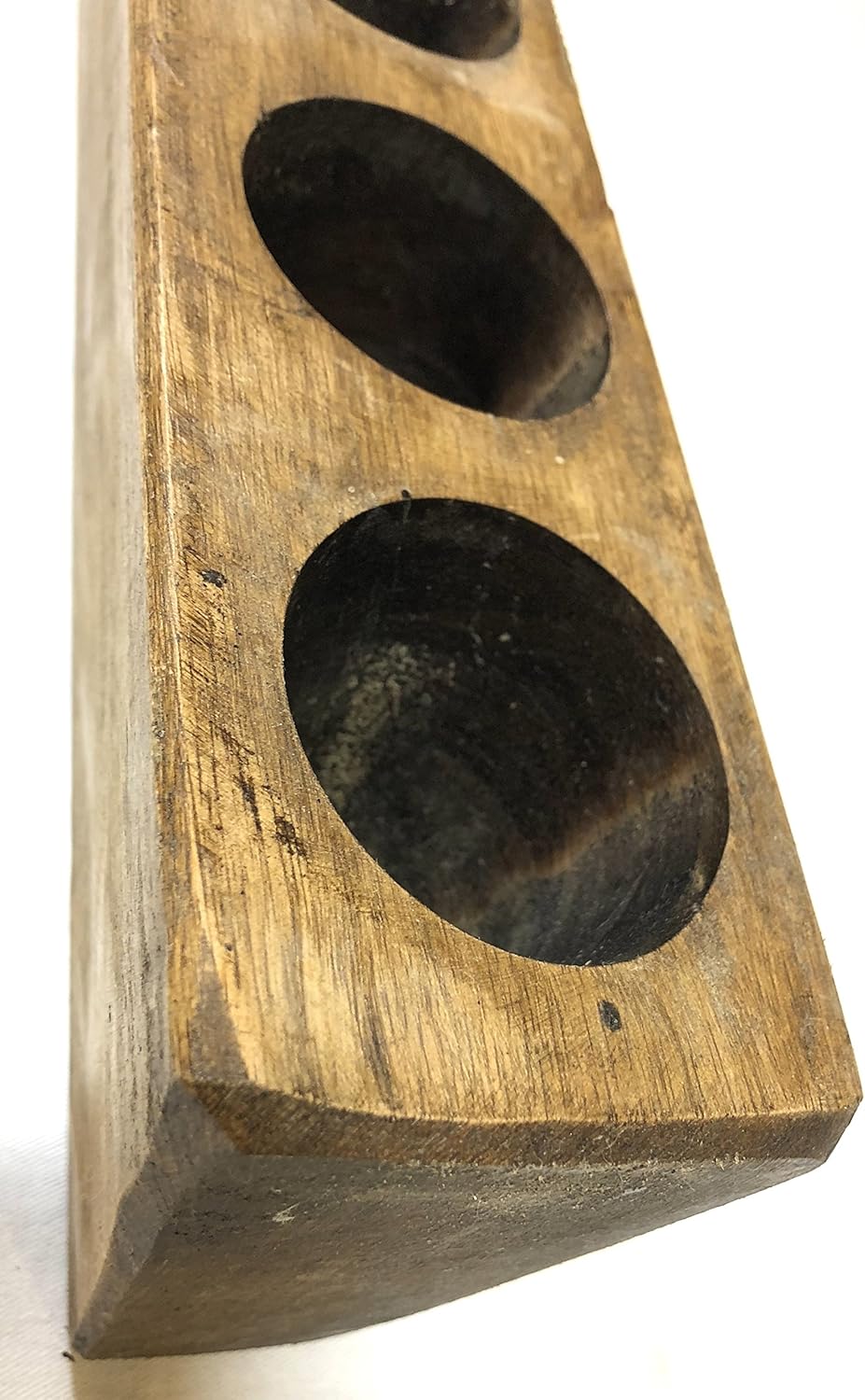 7 Hole Rustic Wooden Candleholder Mold Only