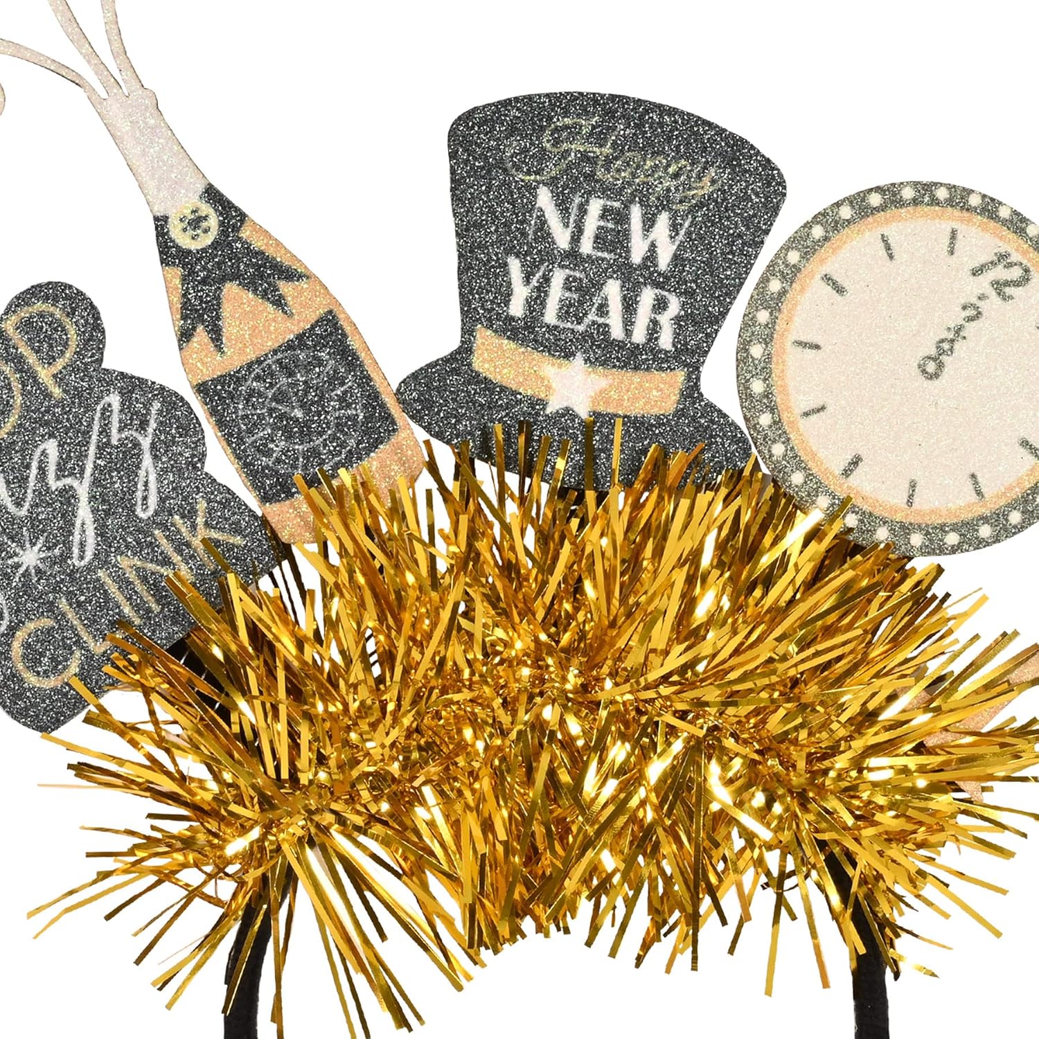 Beistle Happy New Year Headbands with Glitter and Stars