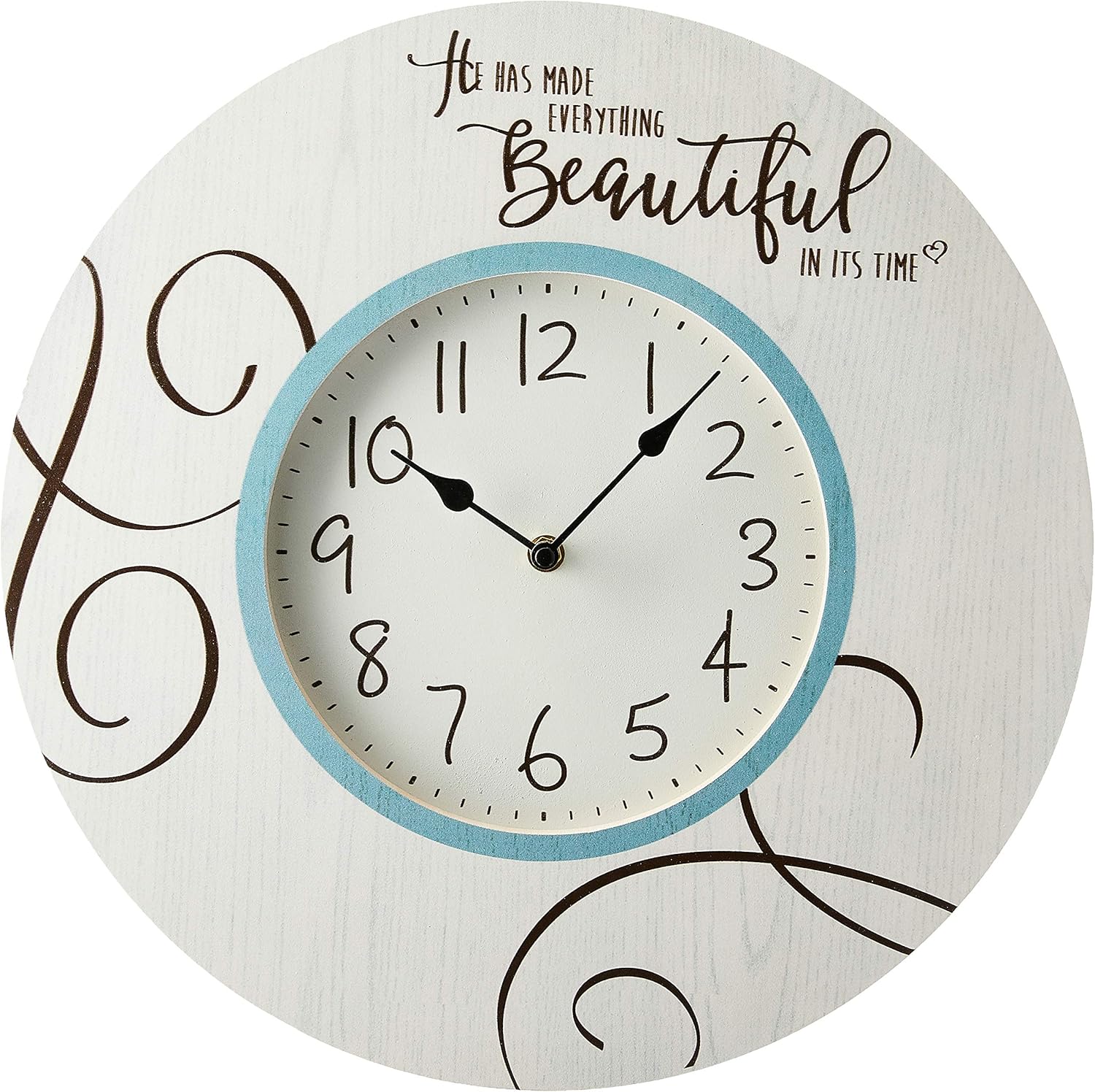 Precious Moments Wall Clock with Inspirational Message