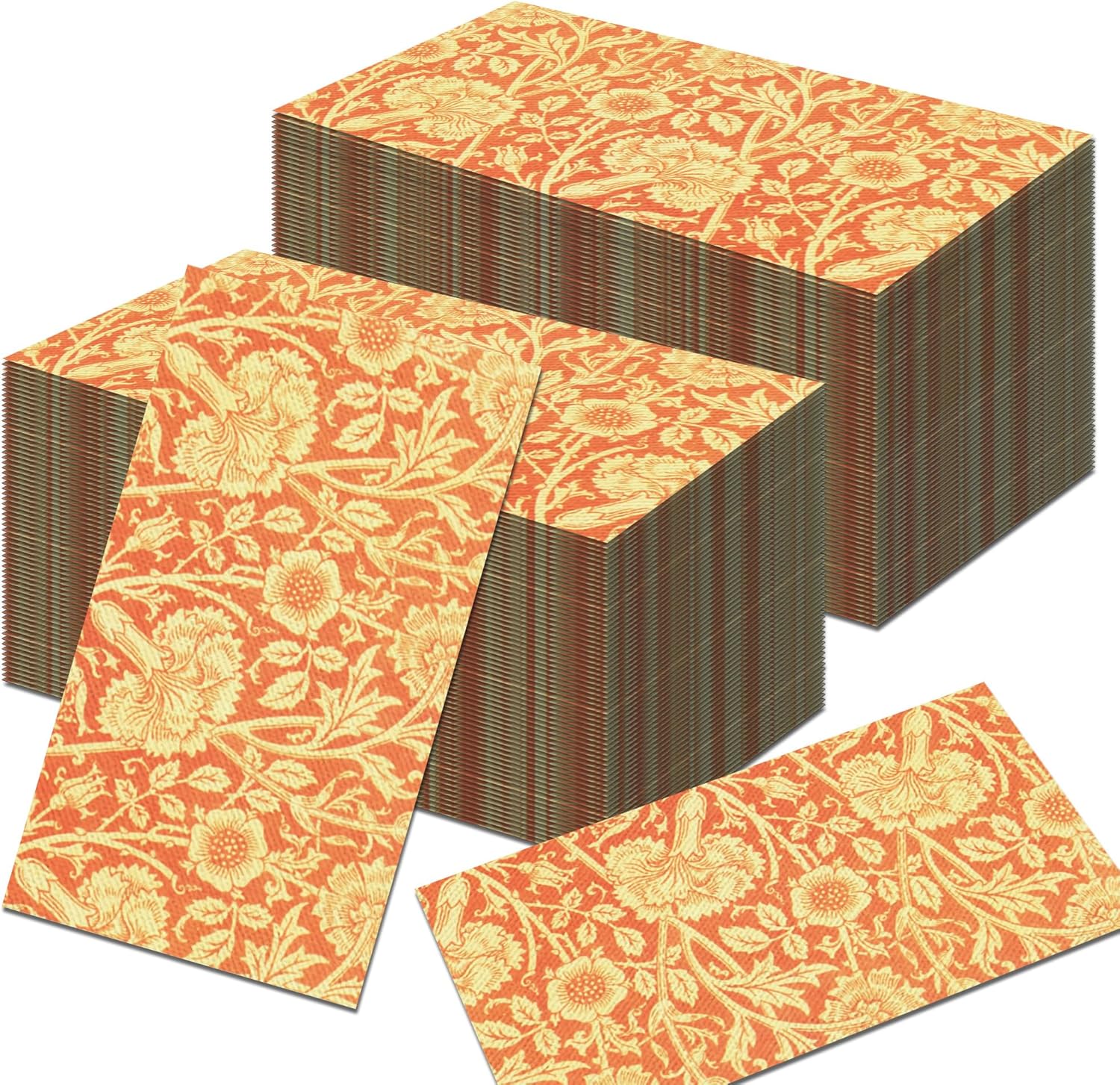 Vintage Floral Paper Napkins Set 80PCS