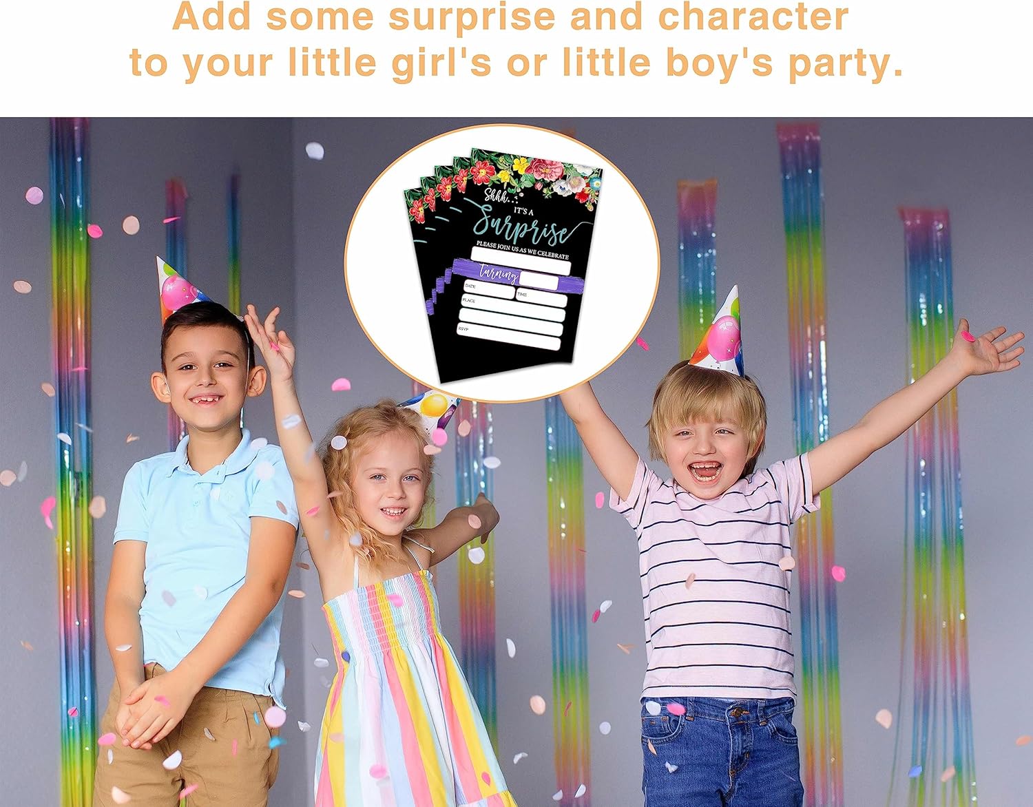 OICPYD Surprise Birthday Invitations Set