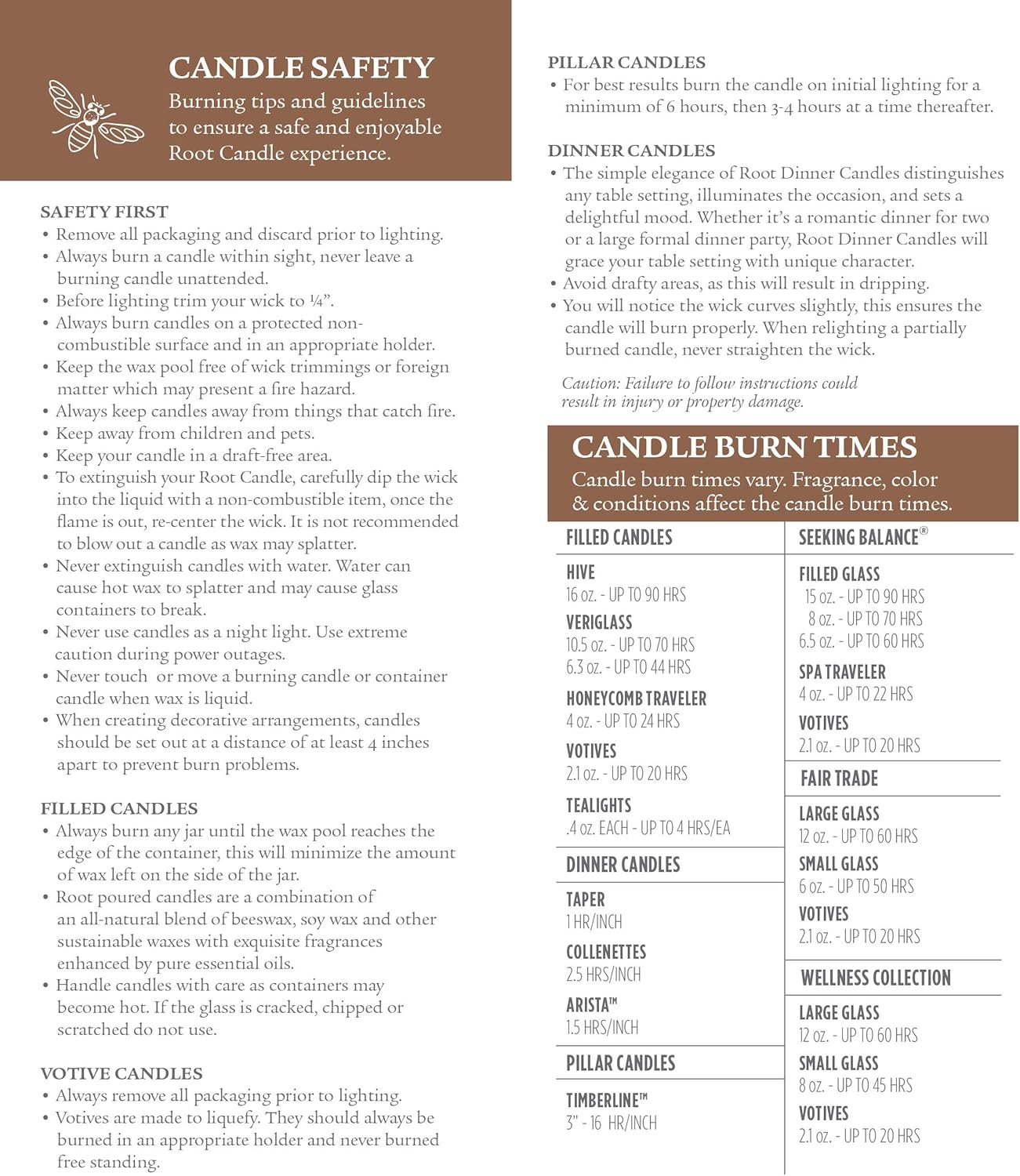 Root Candles Unscented Premium Beeswax Pillar Candles 3x9-Inch Butterscotch