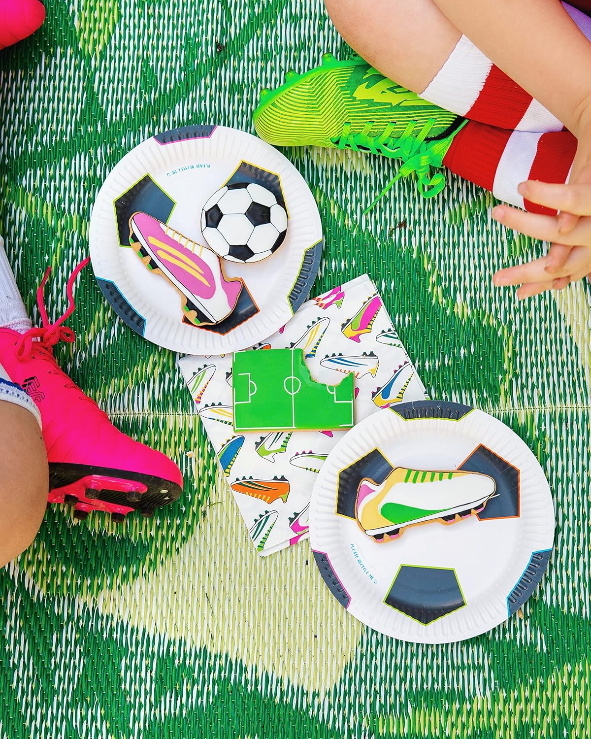 Talking Tables Soccer Plates Pack of 12